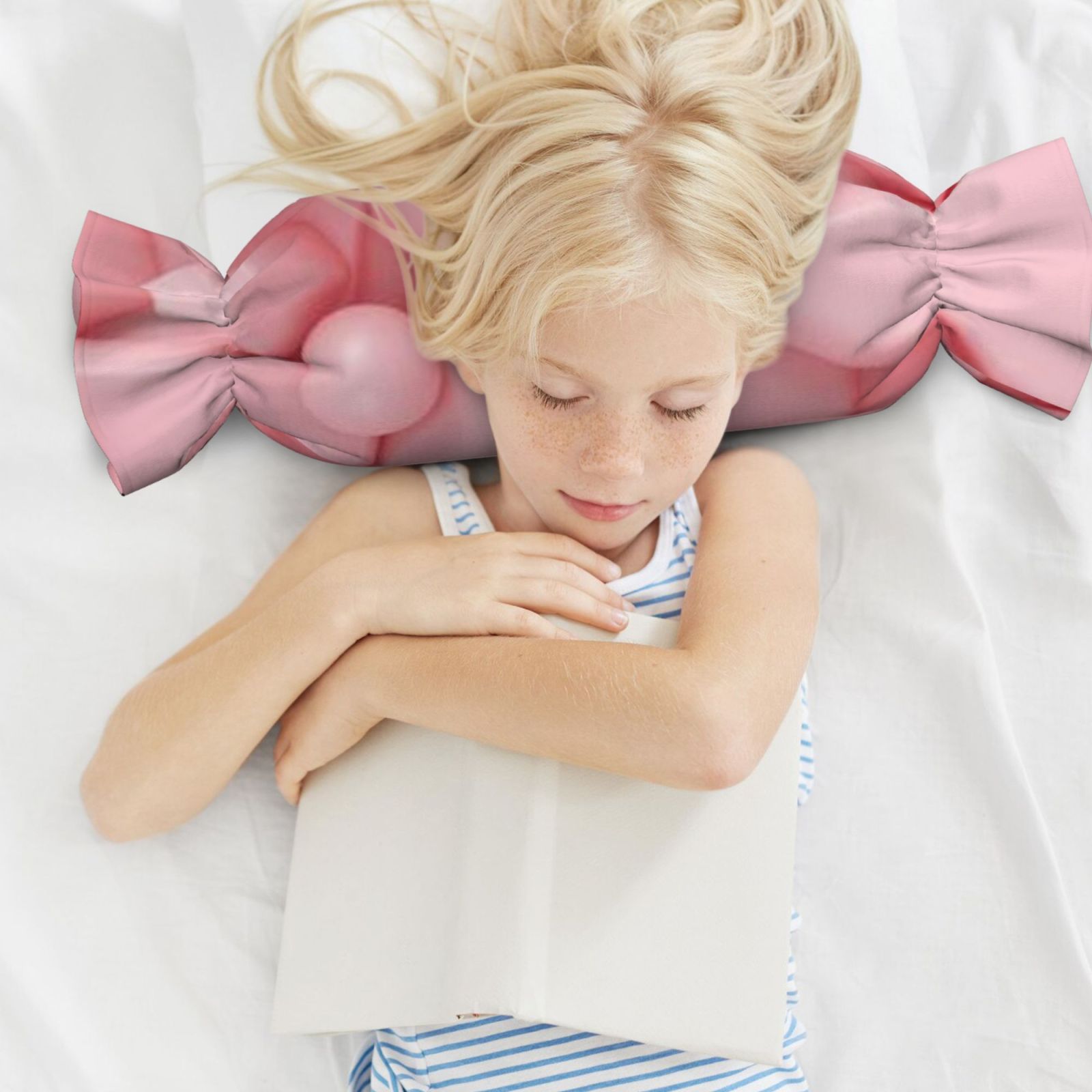 Candy-shaped pillow - with pillow insert