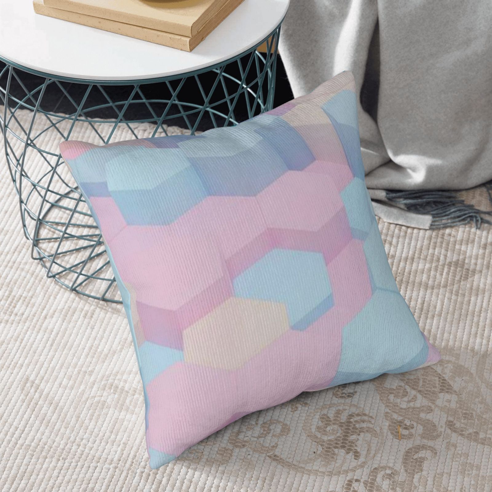 Corduroy throw pillow