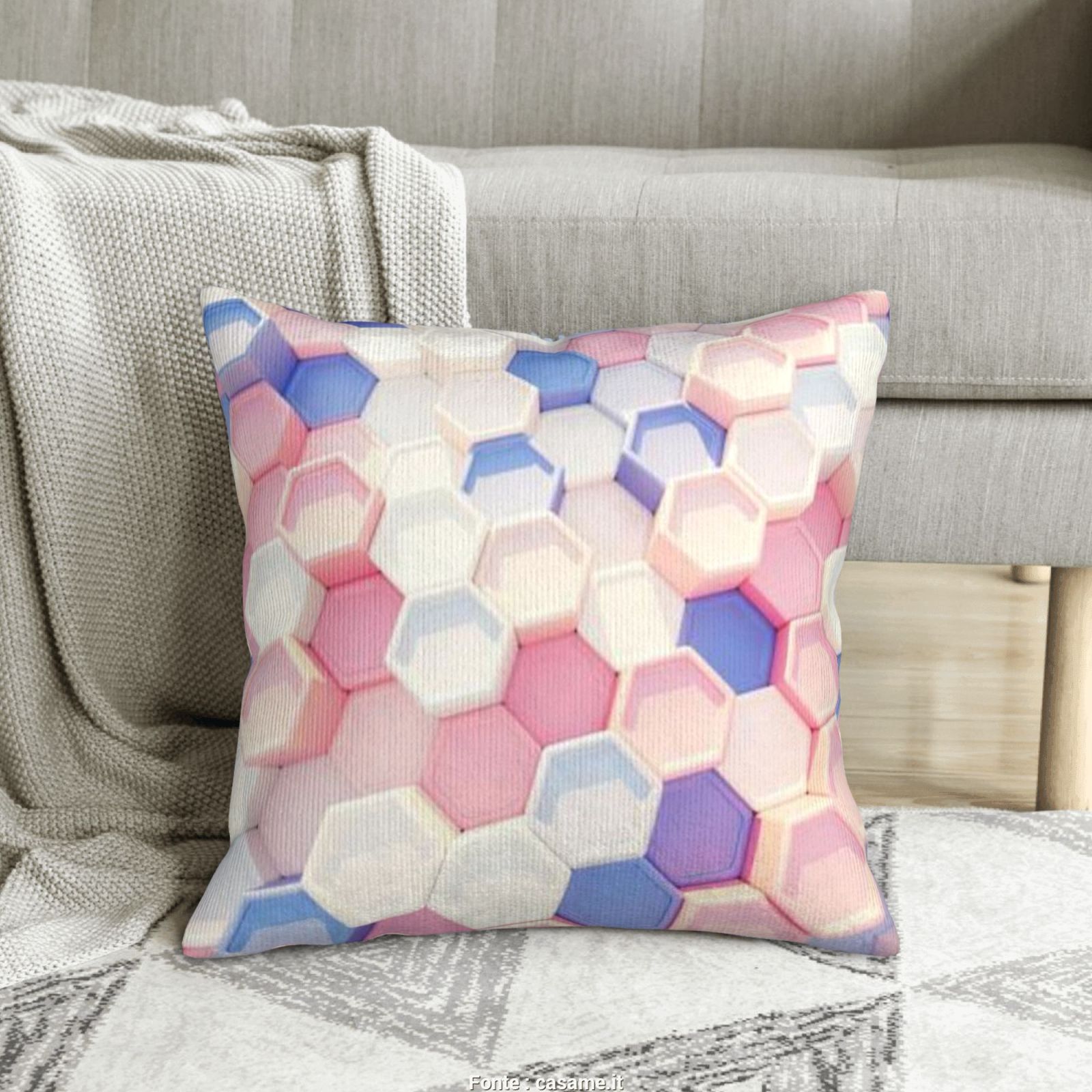 Corduroy throw pillow