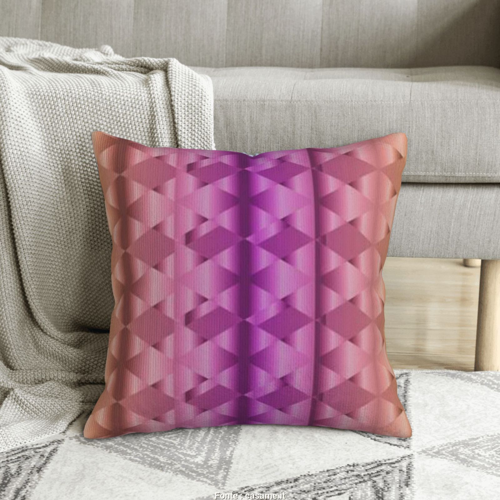 Corduroy throw pillow