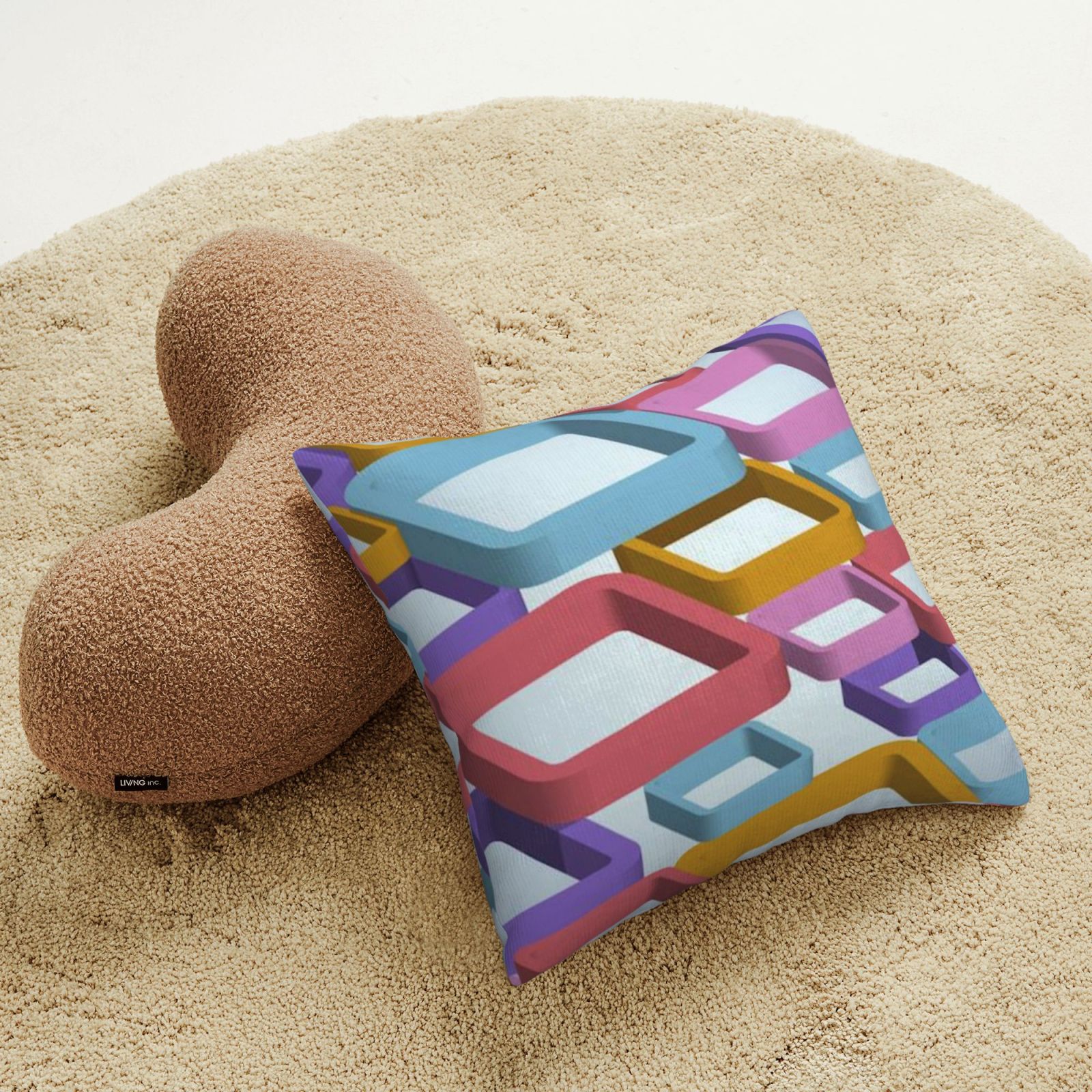 Corduroy throw pillow