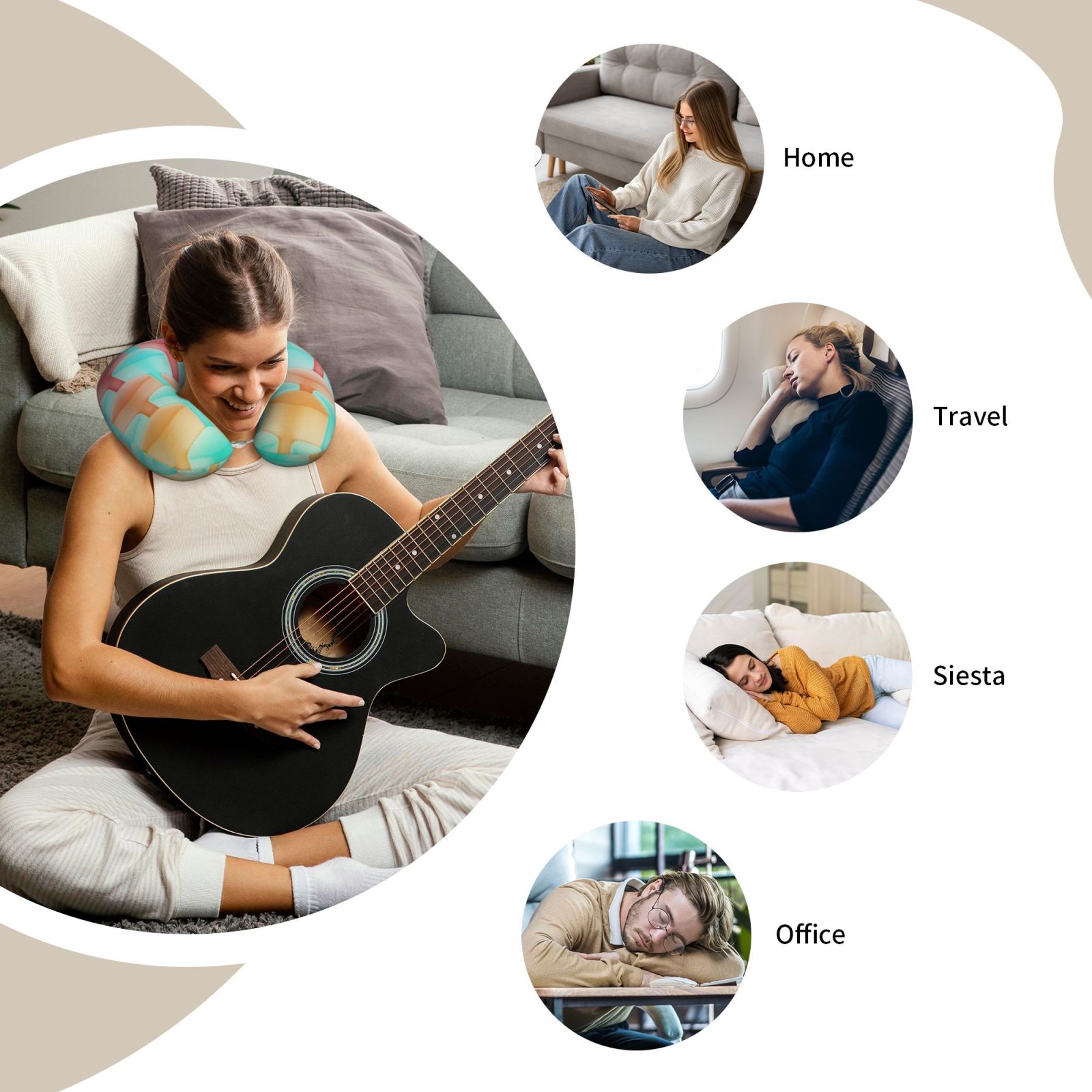 Comfortable U-shaped pillow