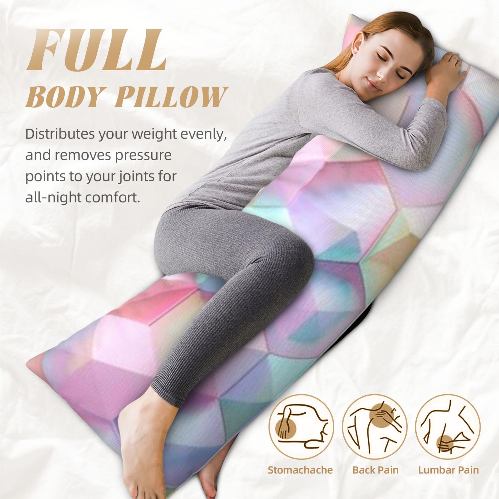 Long, narrow pillow(20*60 inches)