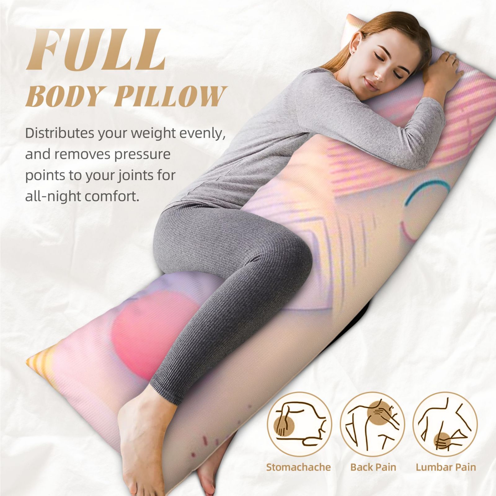 Long, narrow pillow(20*60 inches)