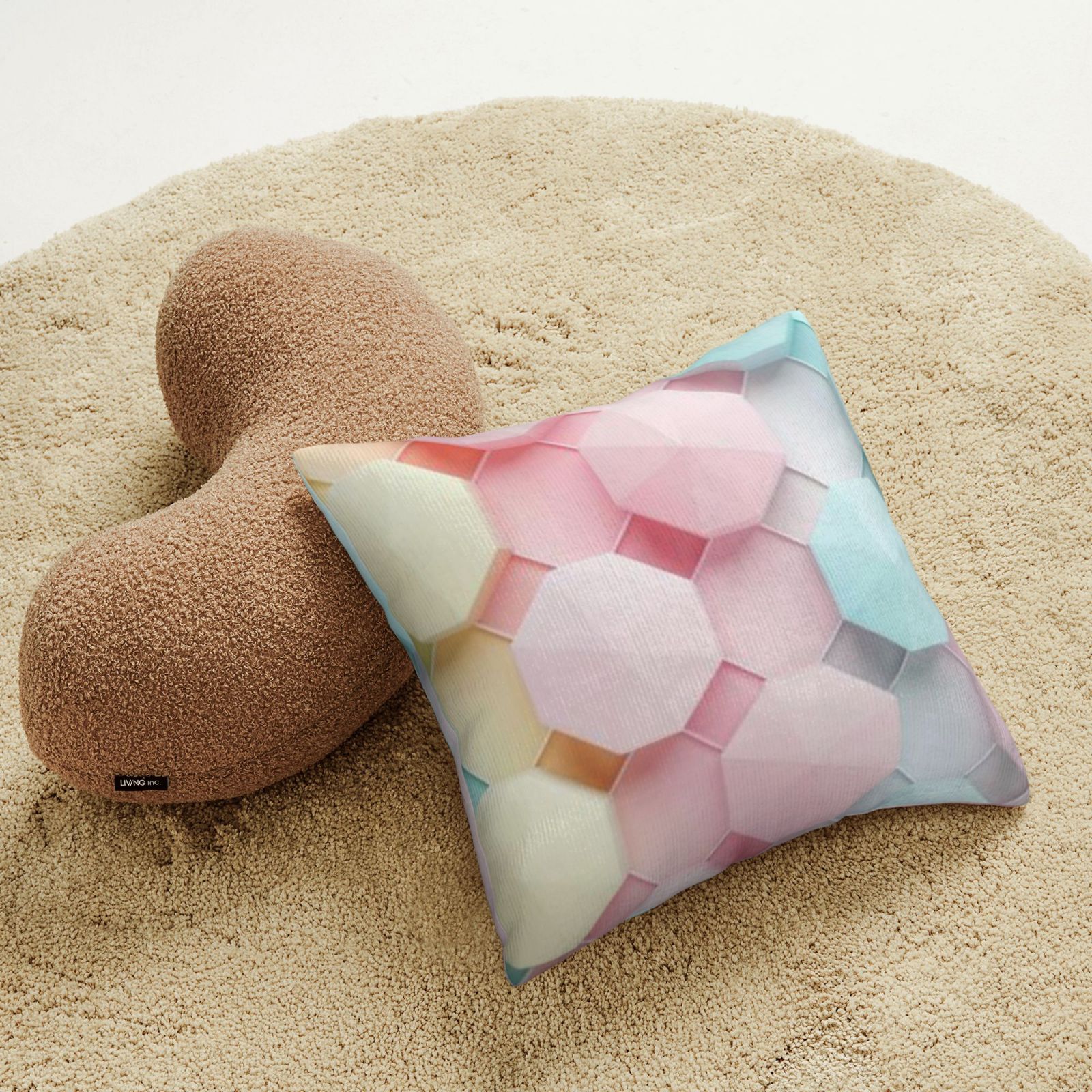 Corduroy throw pillow