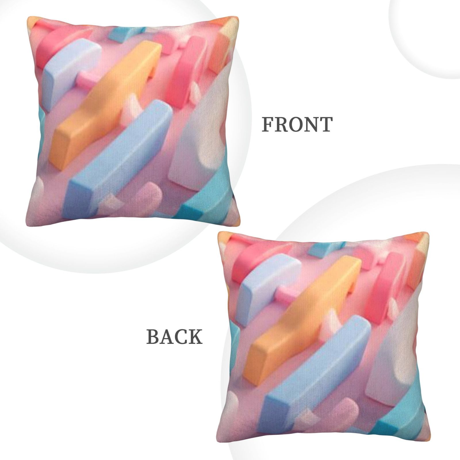 Corduroy throw pillow