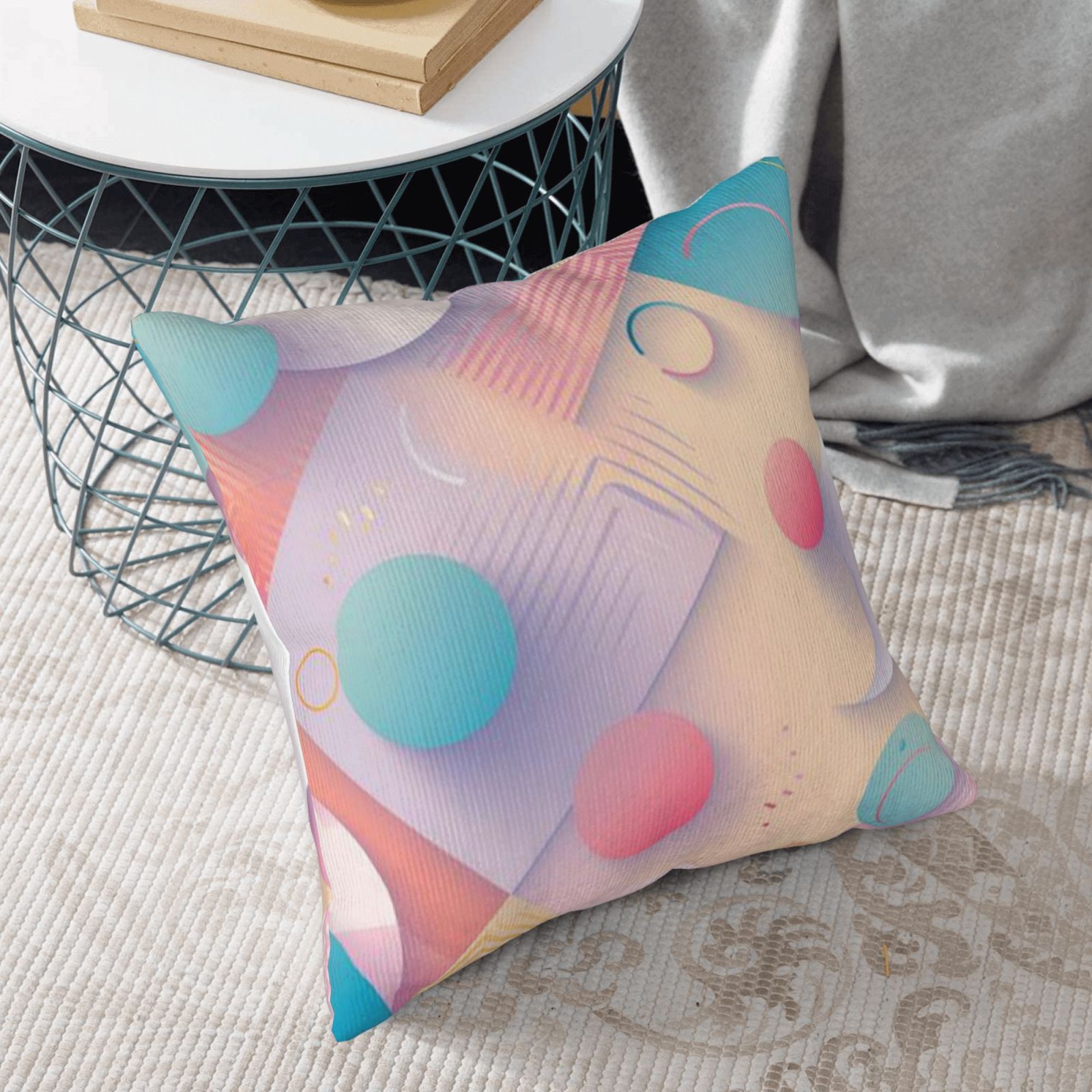 Corduroy throw pillow