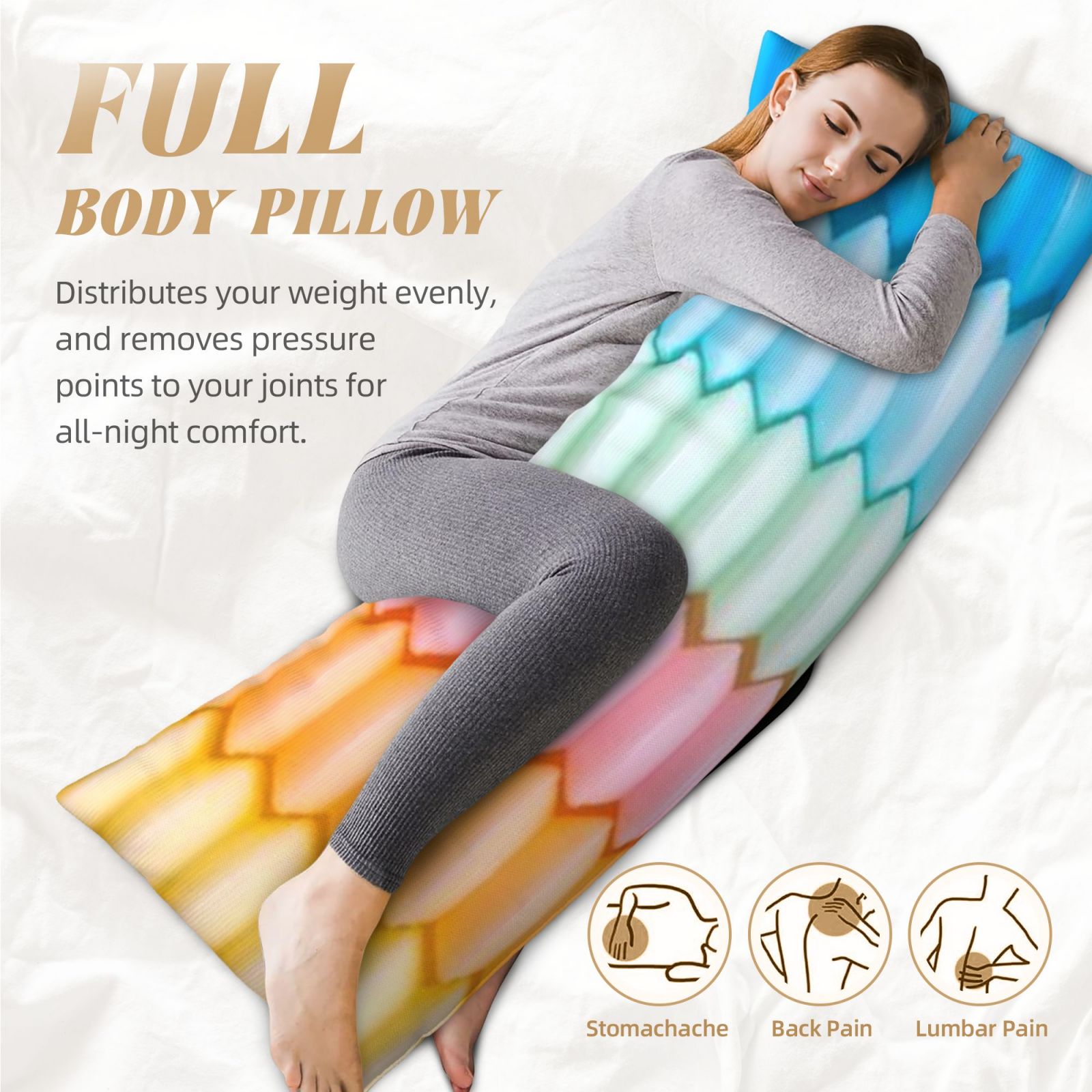 Long, narrow pillow(20*60 inches)