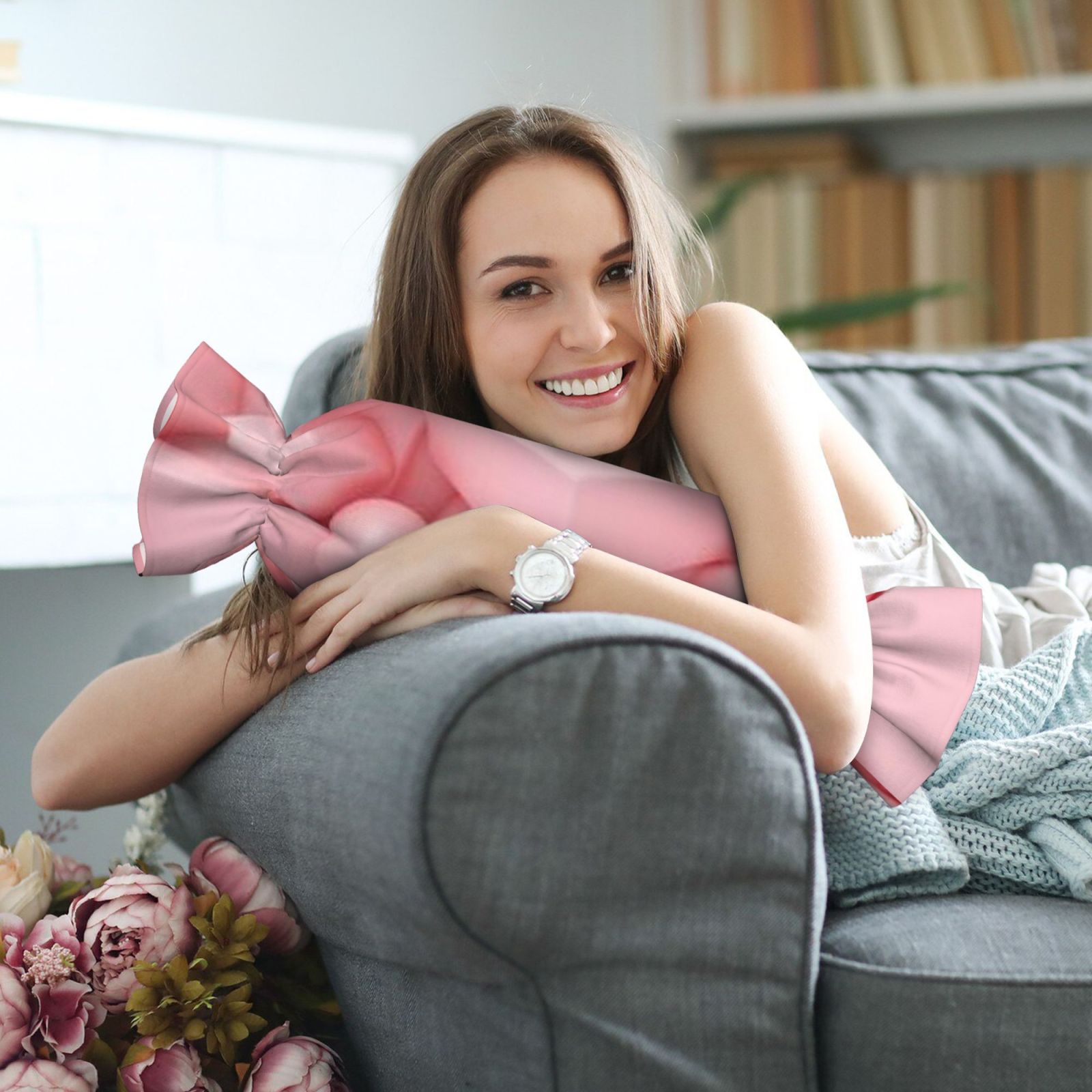 Candy-shaped pillow - with pillow insert