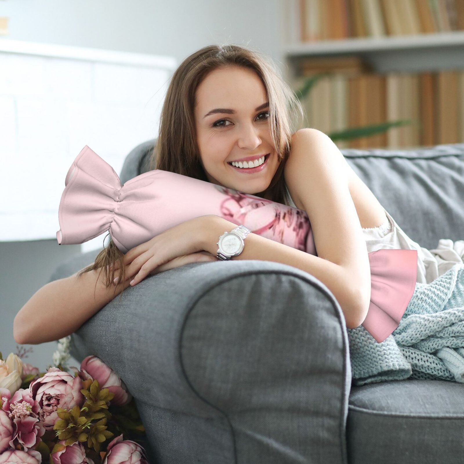 Candy-shaped pillow - with pillow insert