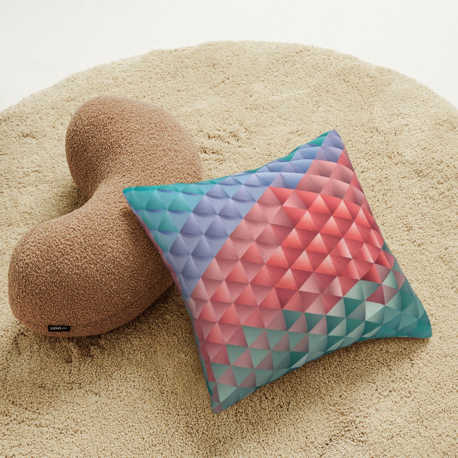 Corduroy throw pillow