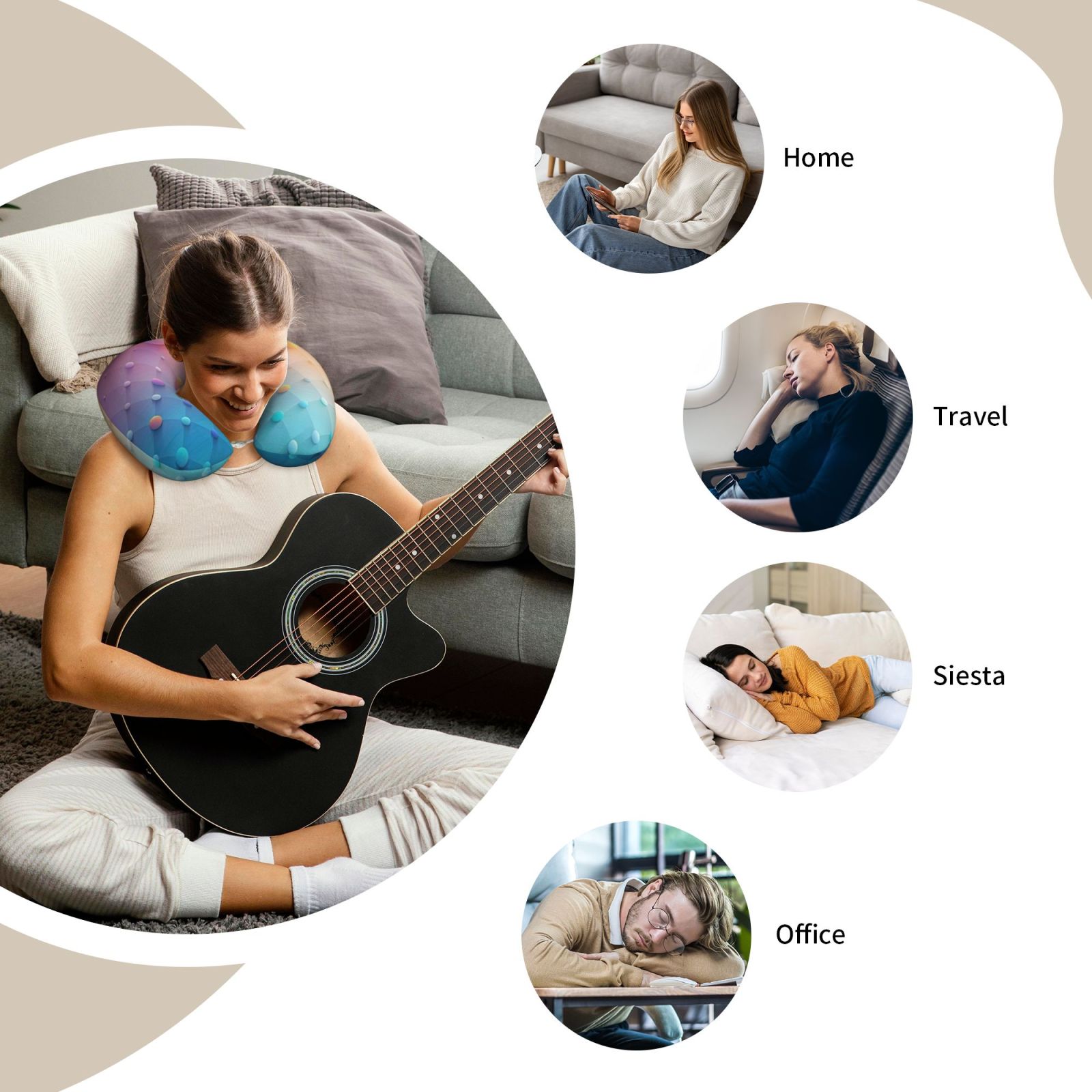 Comfortable U-shaped pillow
