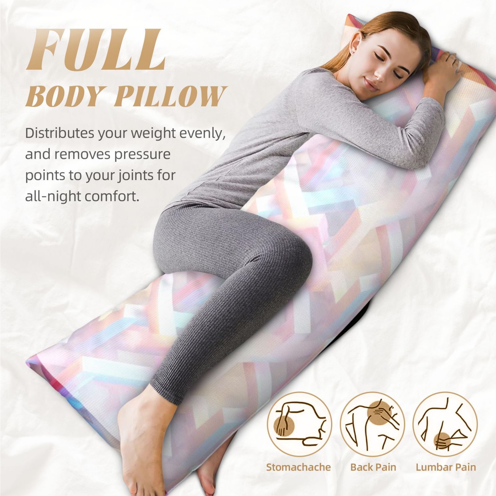 Long, narrow pillow(20*60 inches)