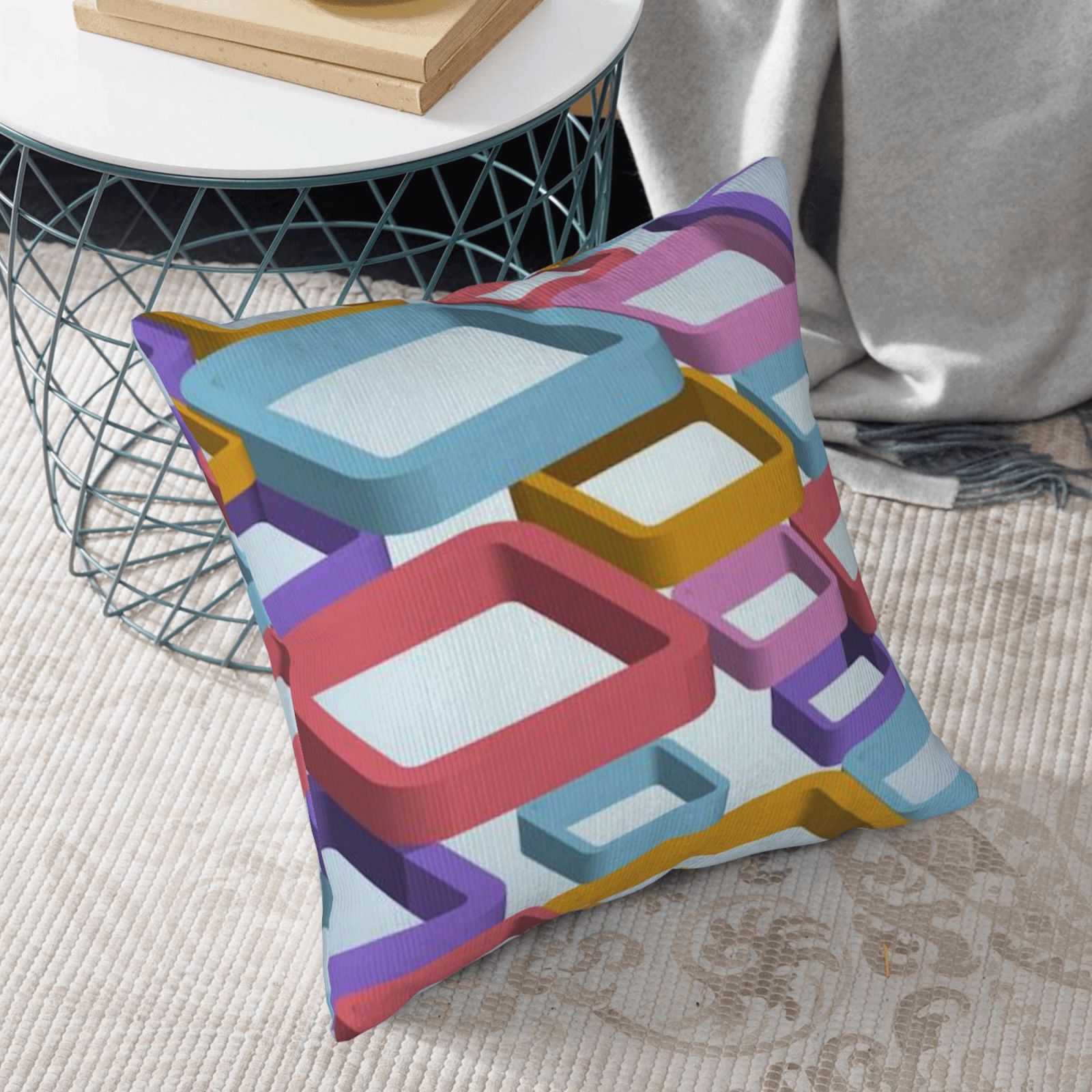 Corduroy throw pillow