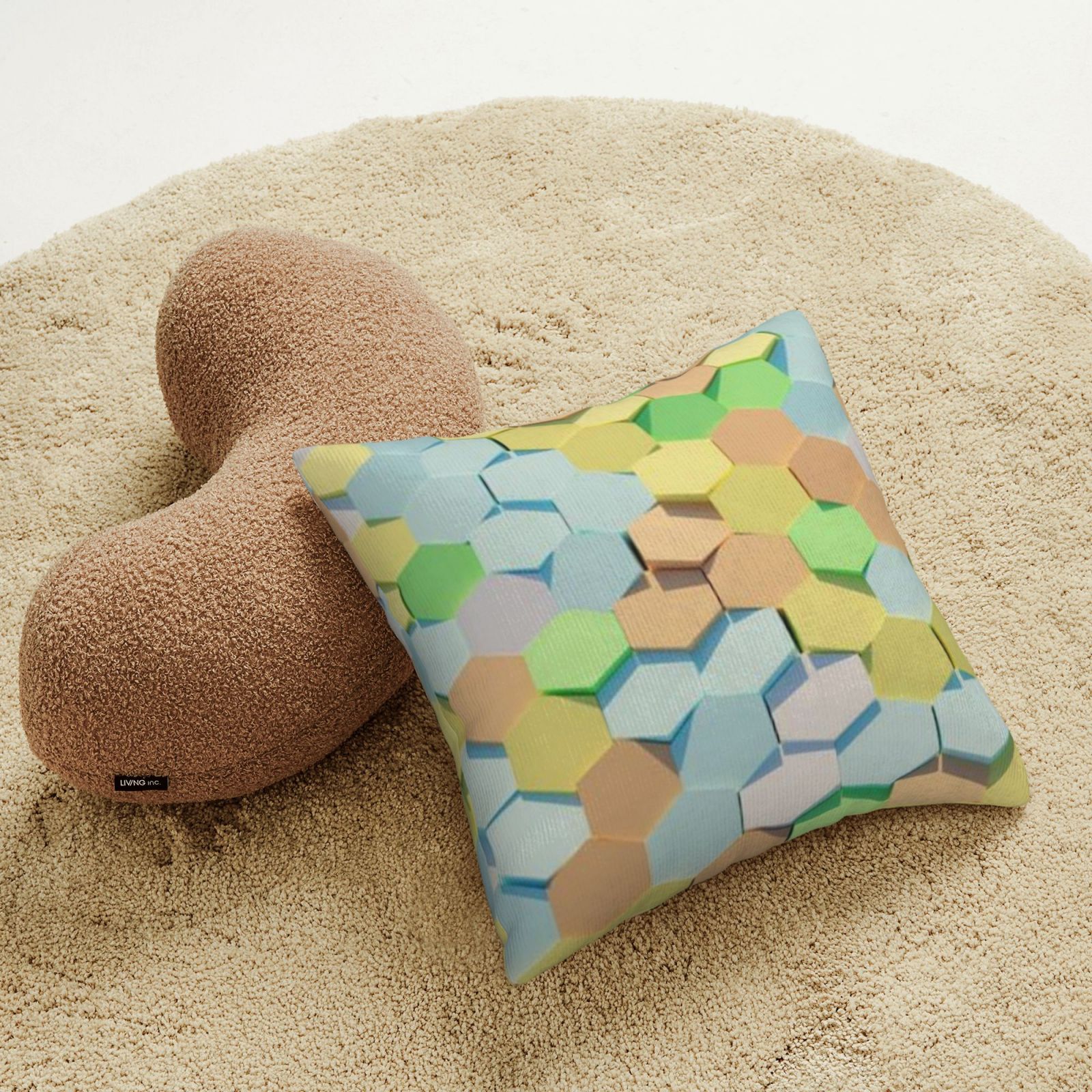 Corduroy throw pillow