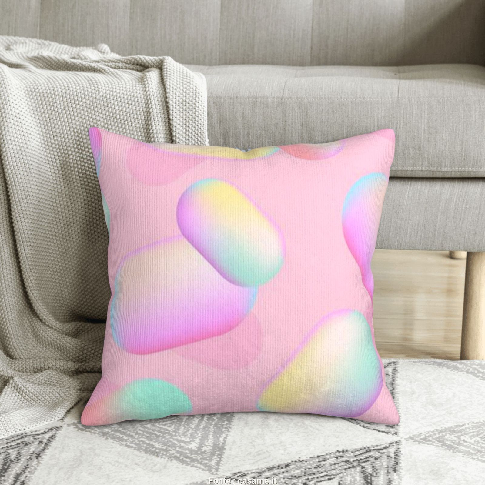 Corduroy throw pillow