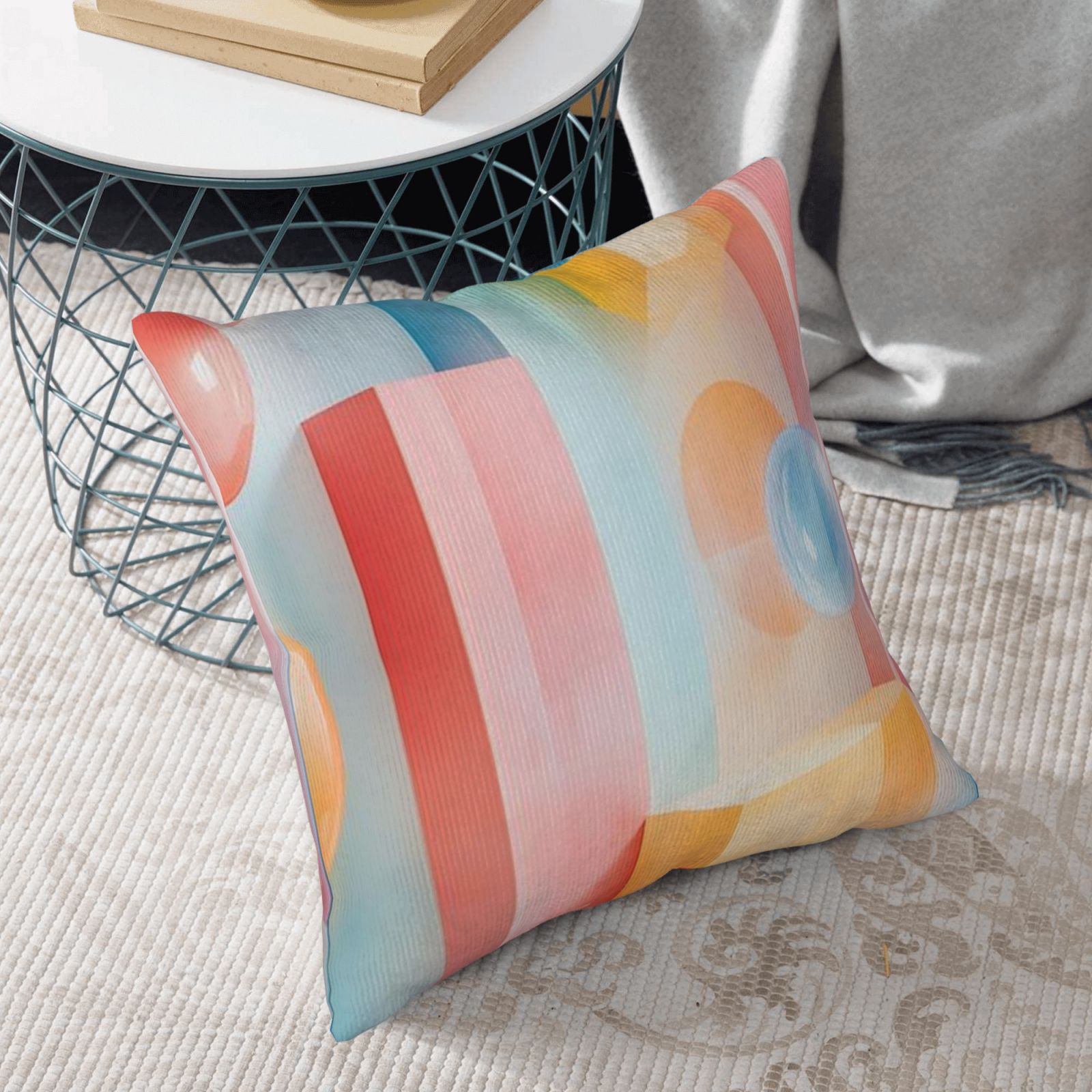 Corduroy throw pillow
