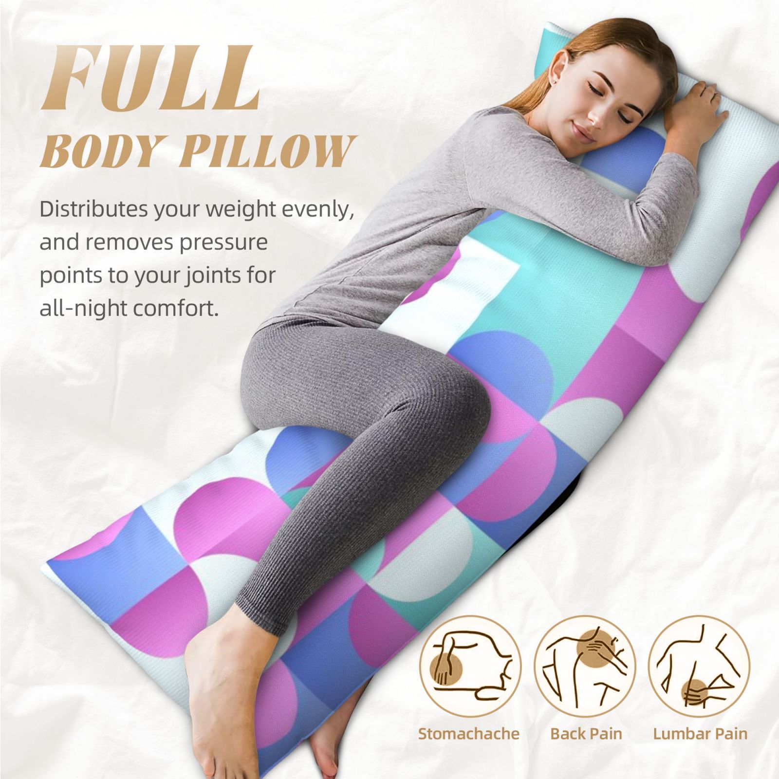 Long, narrow pillow(20*60 inches)