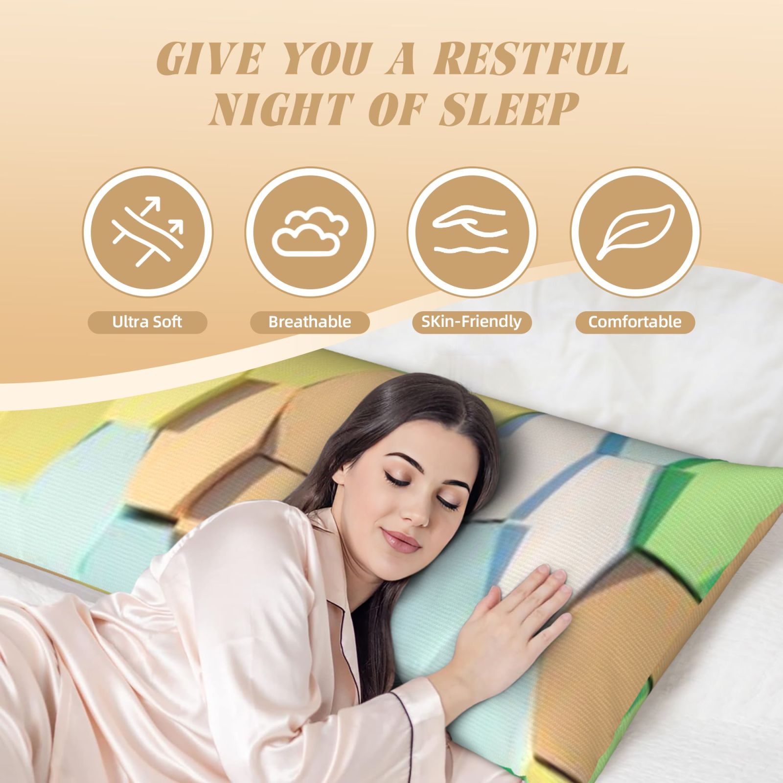 Long, narrow pillow(20*60 inches)