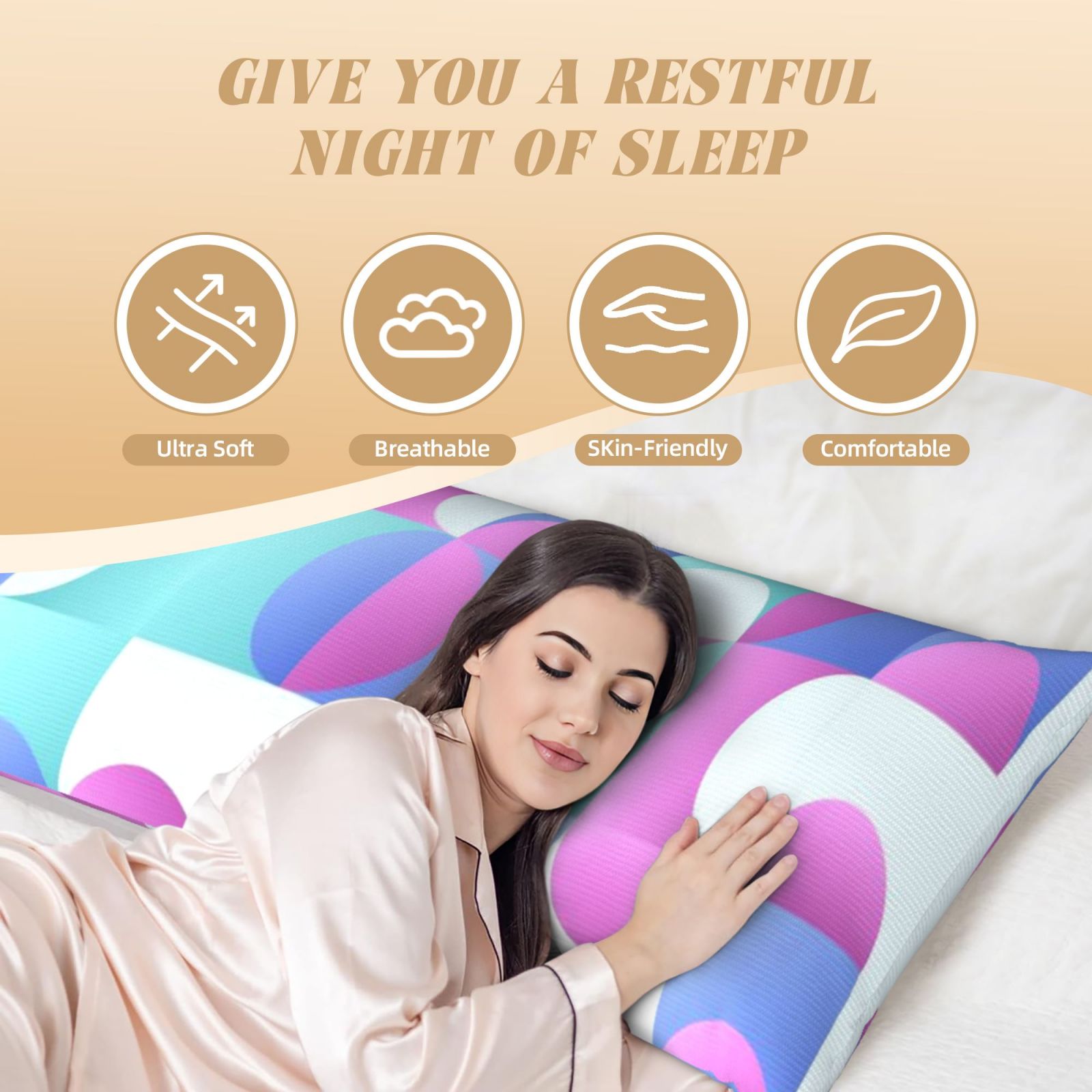 Long, narrow pillow(20*60 inches)