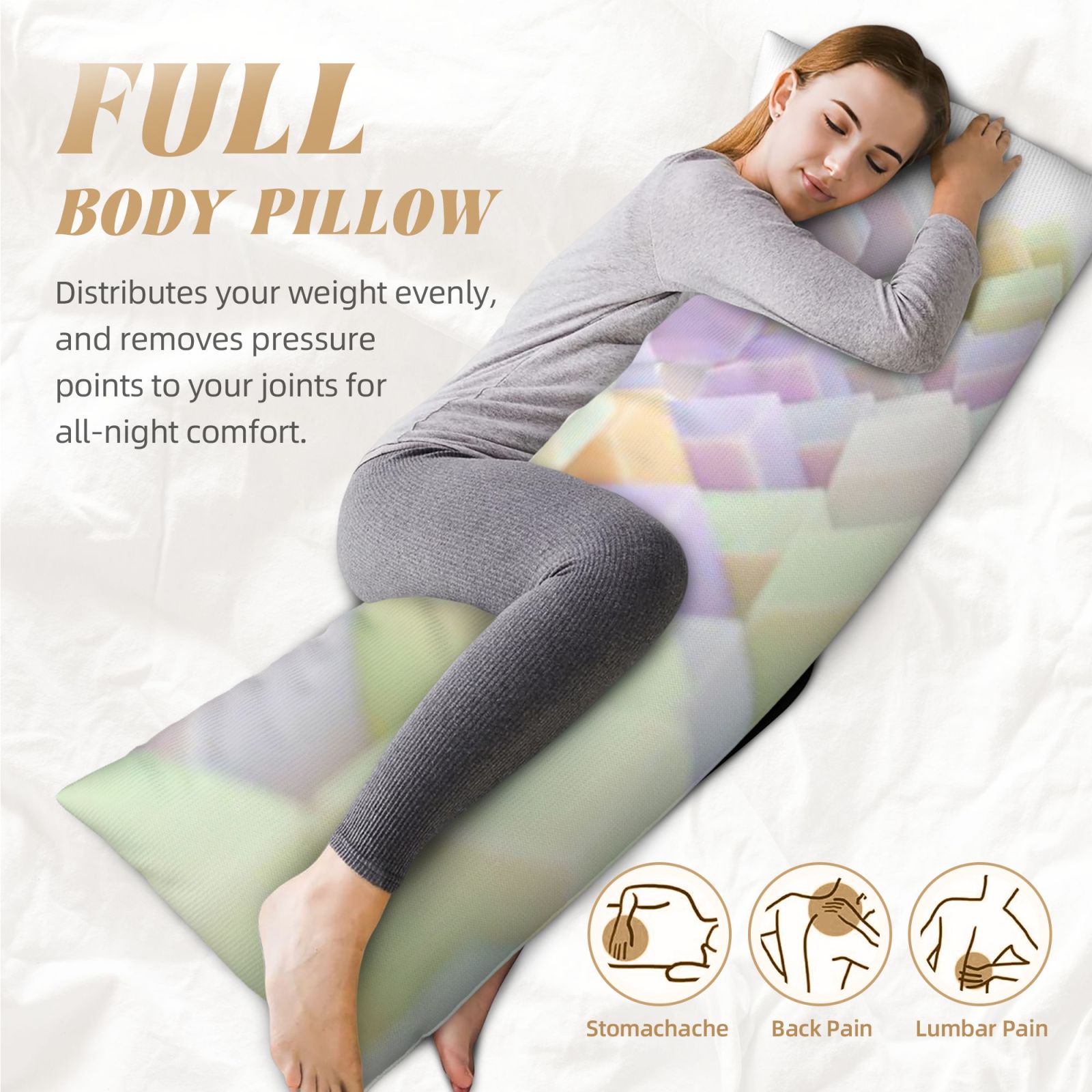 Long, narrow pillow(20*60 inches)