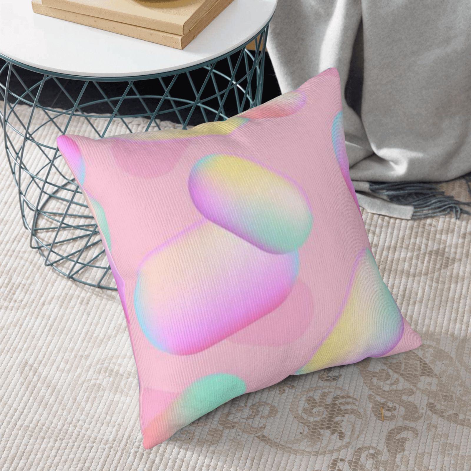 Corduroy throw pillow