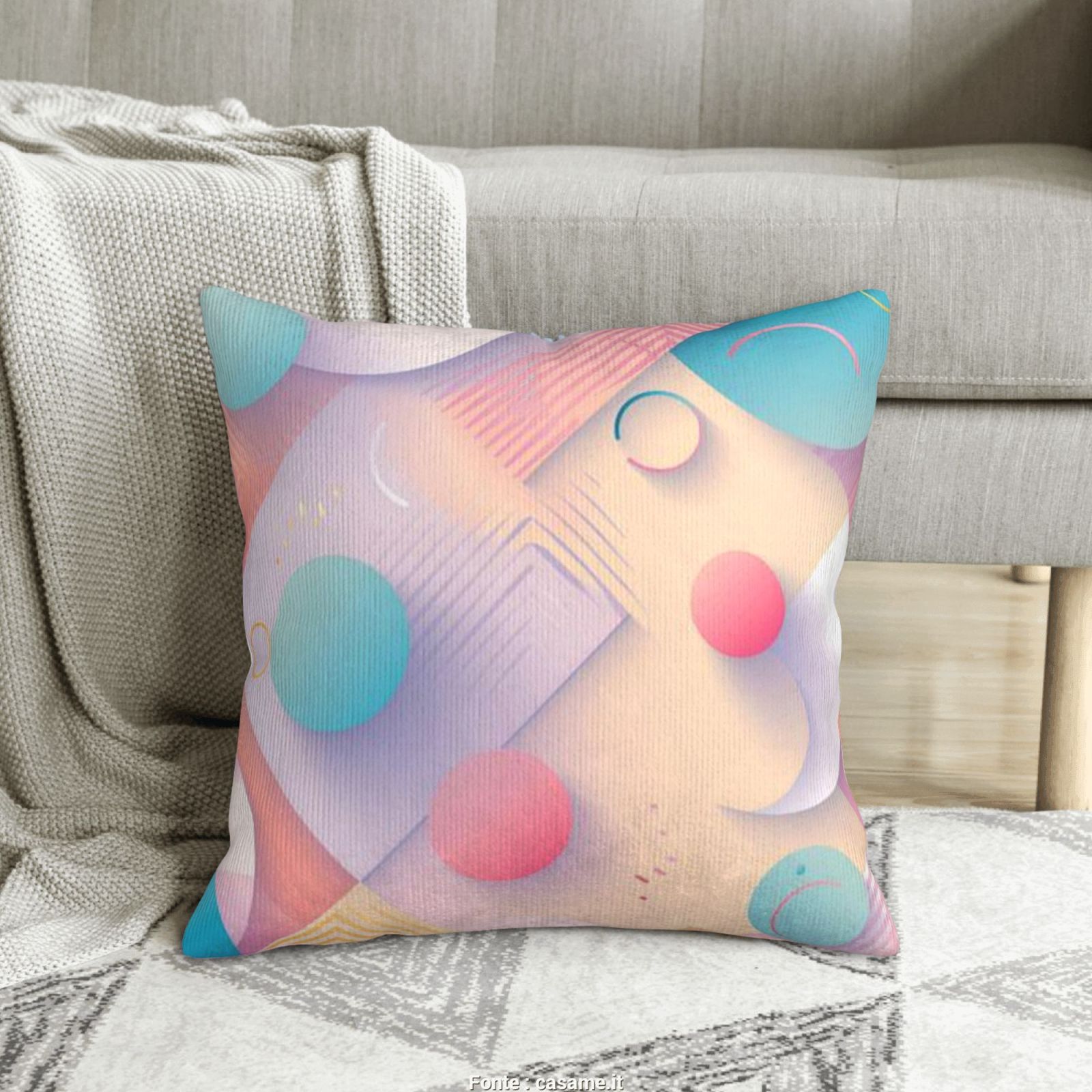 Corduroy throw pillow