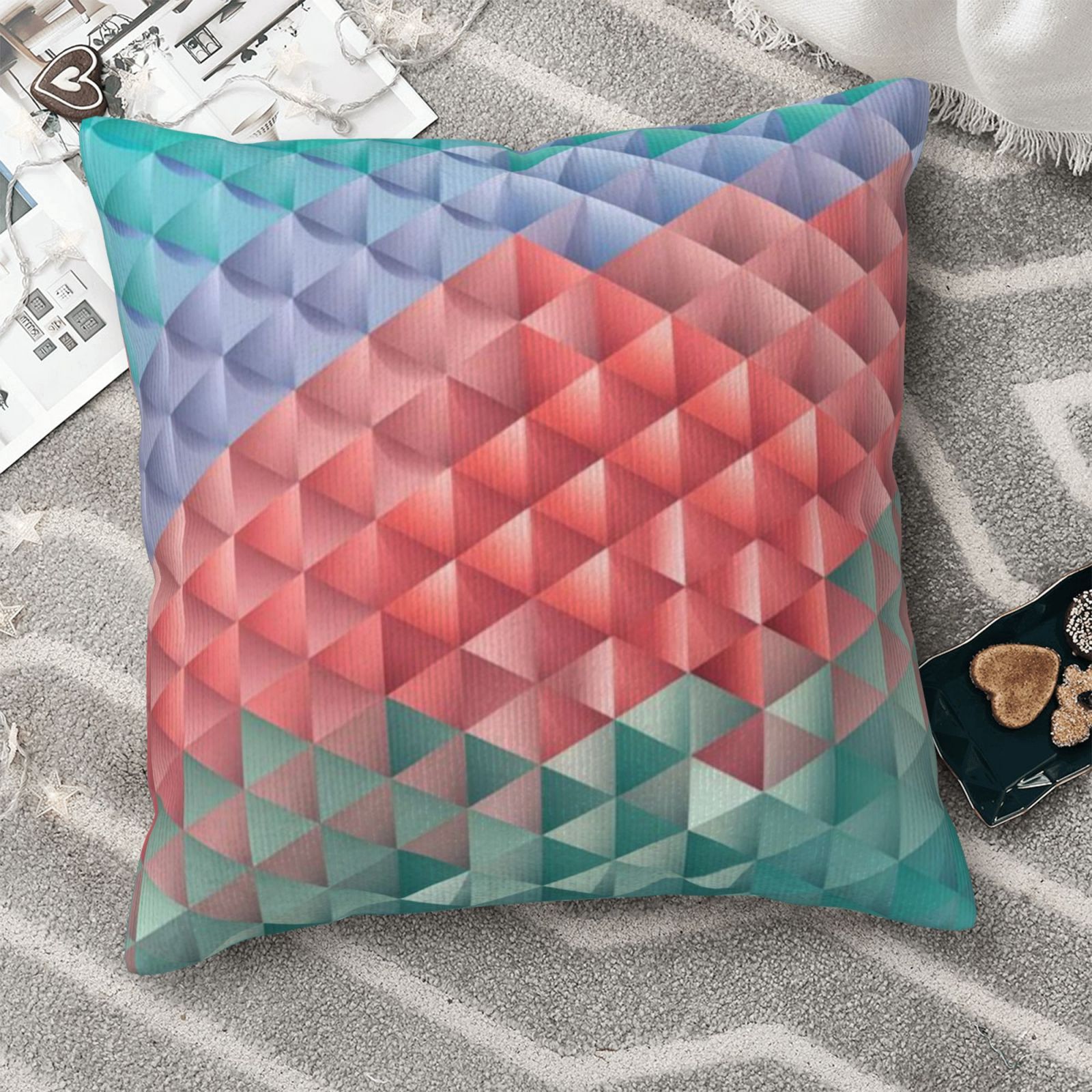 Corduroy throw pillow