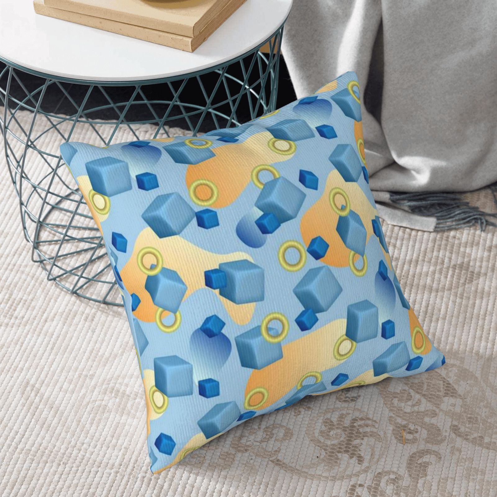 Corduroy throw pillow