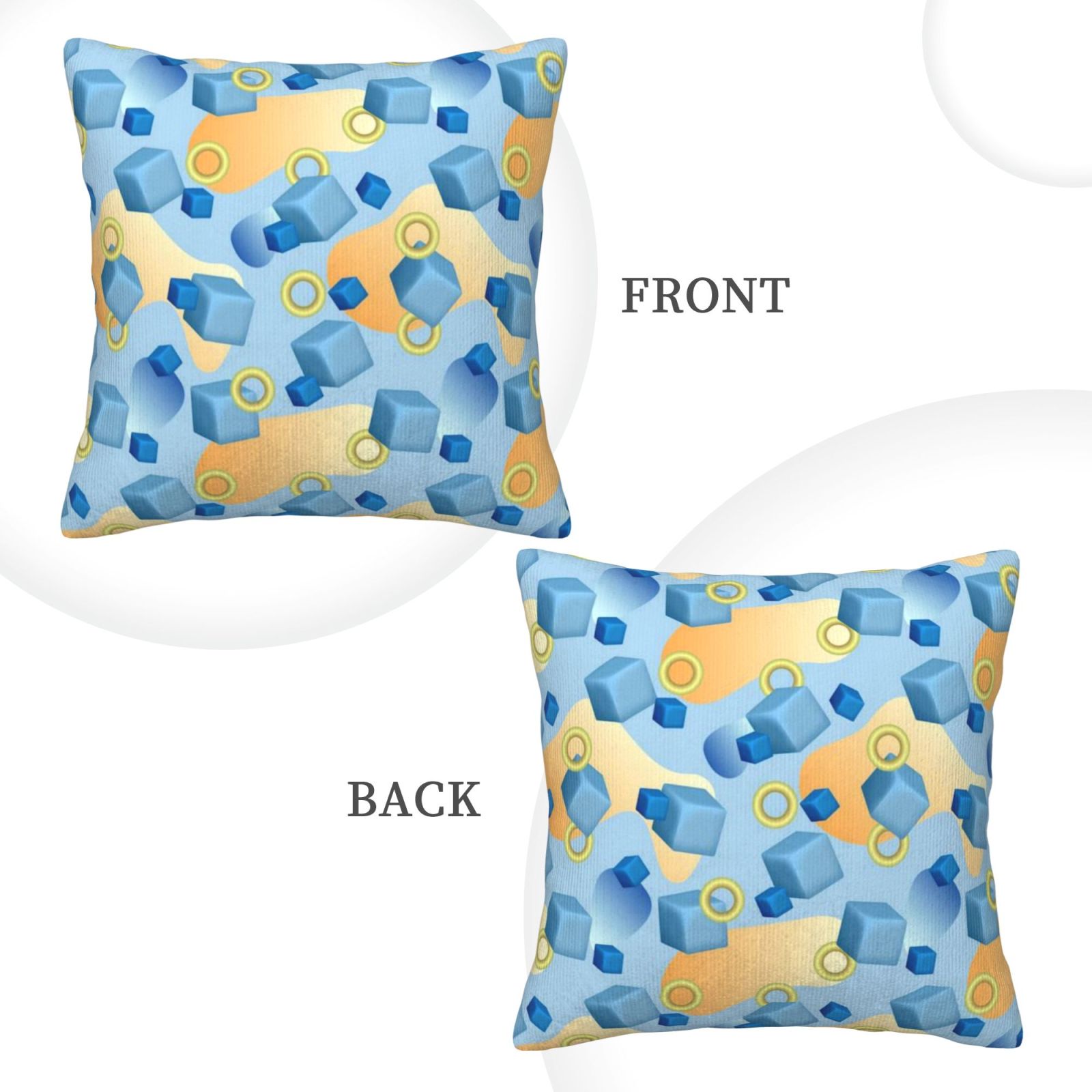 Corduroy throw pillow