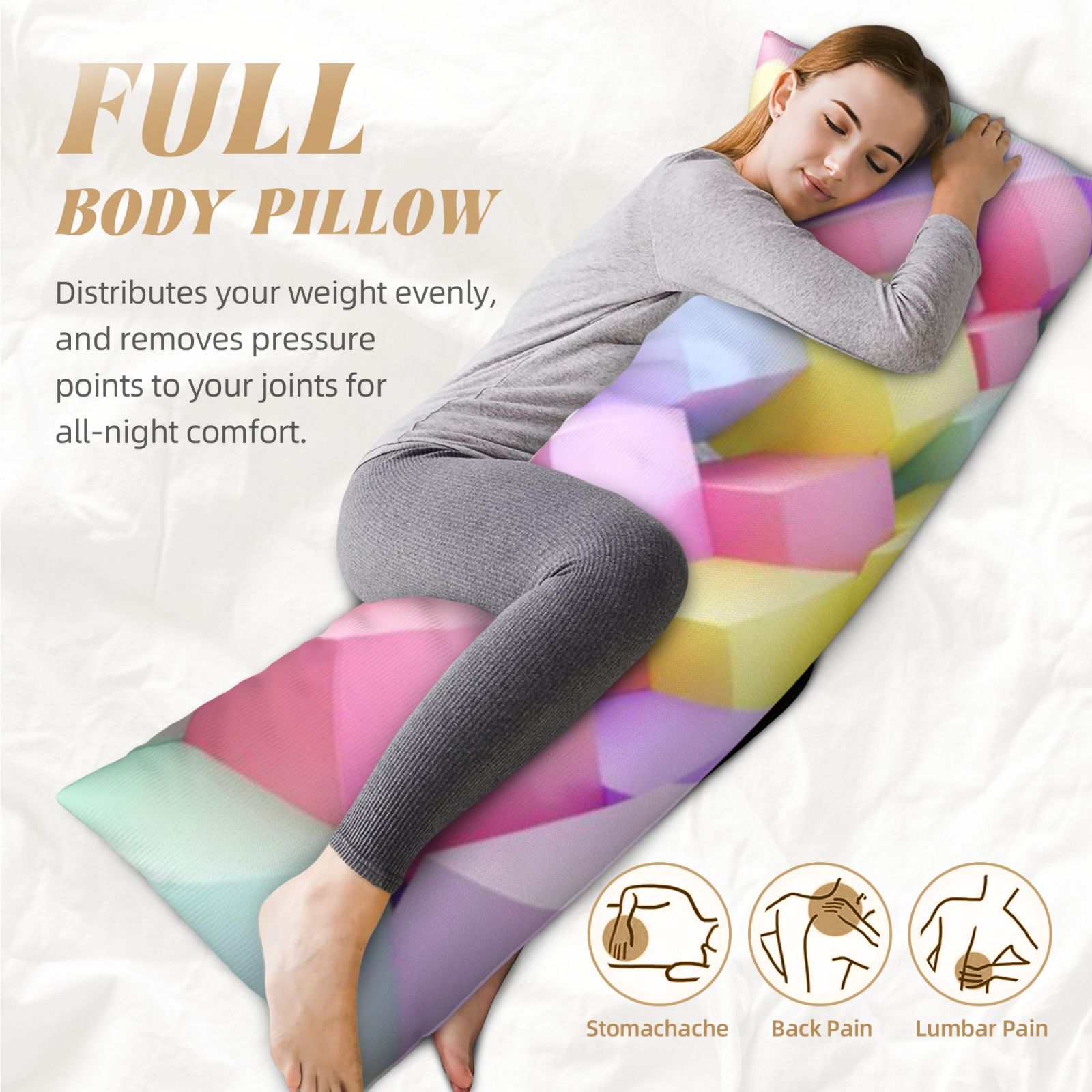 Long, narrow pillow(20*60 inches)