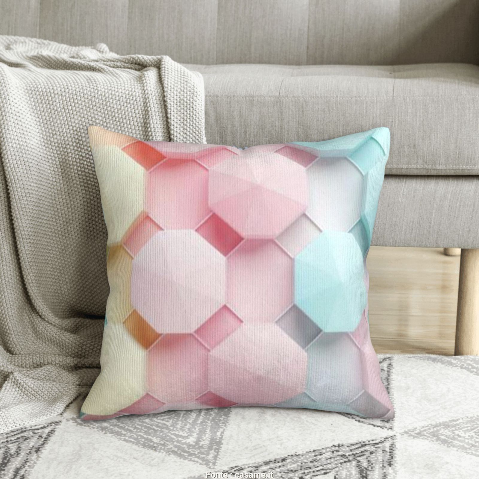Corduroy throw pillow