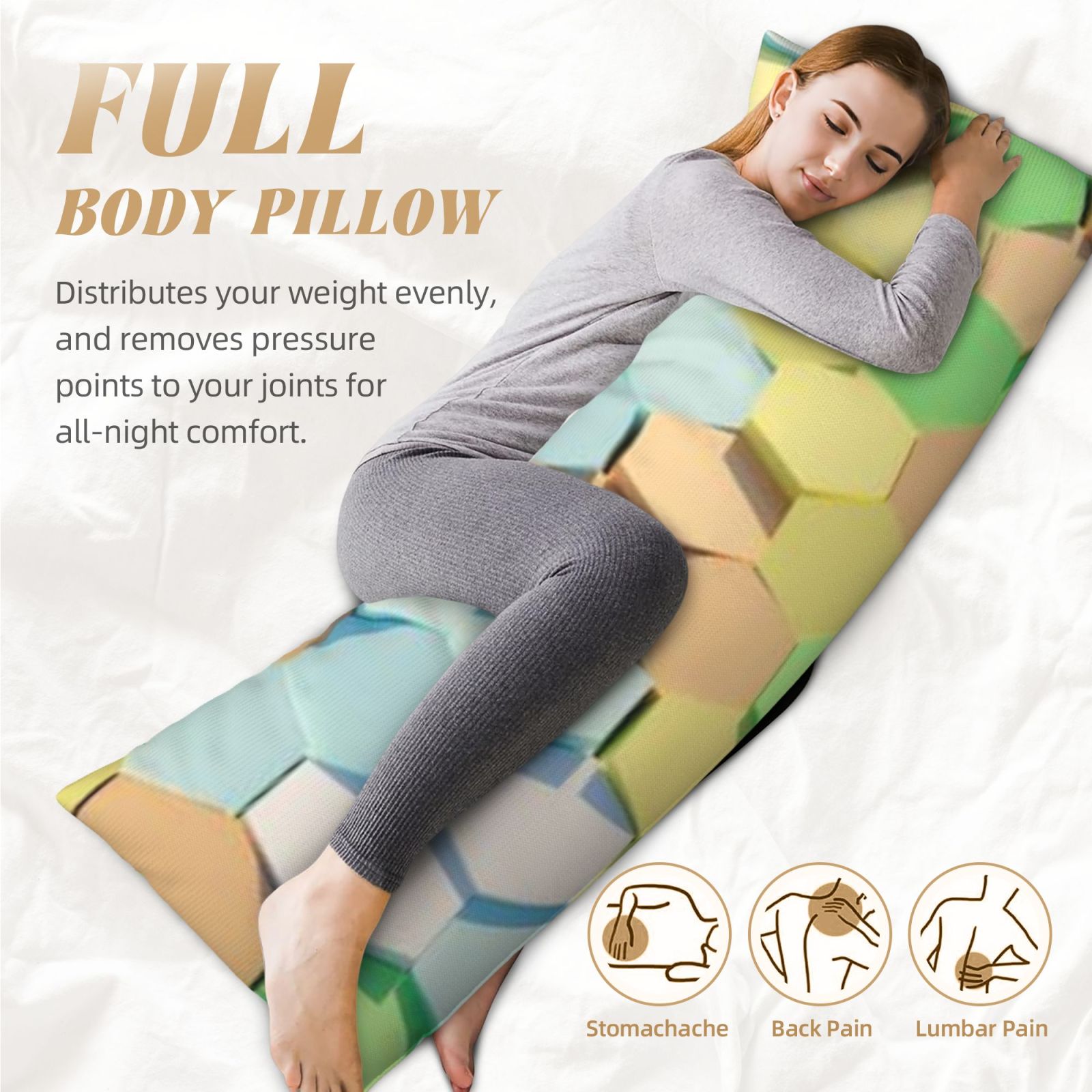 Long, narrow pillow(20*60 inches)