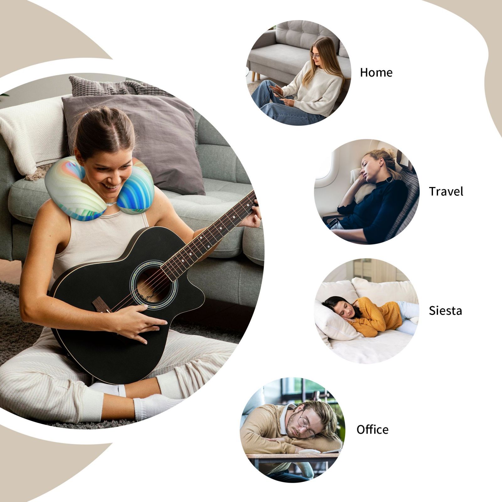 Comfortable U-shaped pillow
