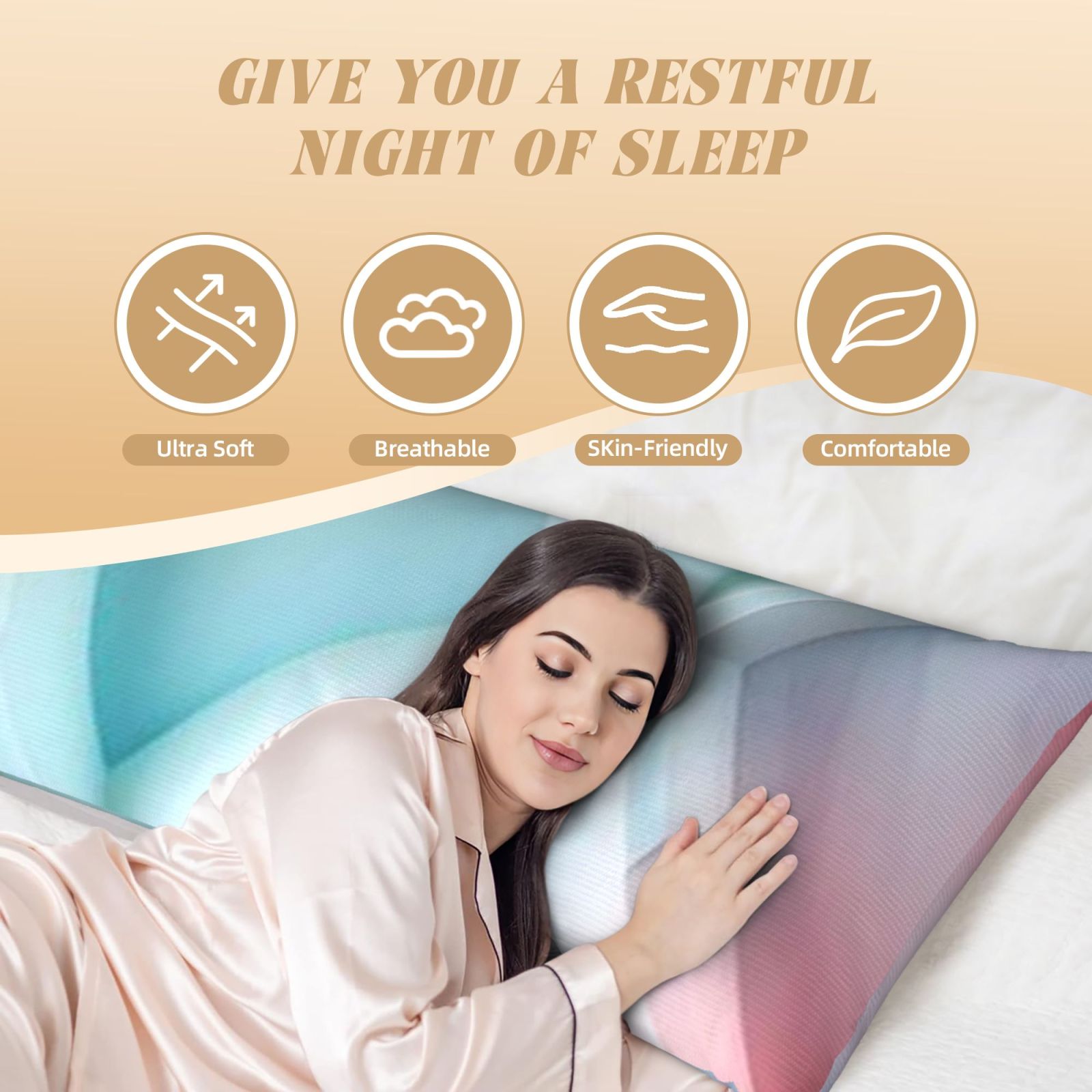 Long, narrow pillow(20*60 inches)