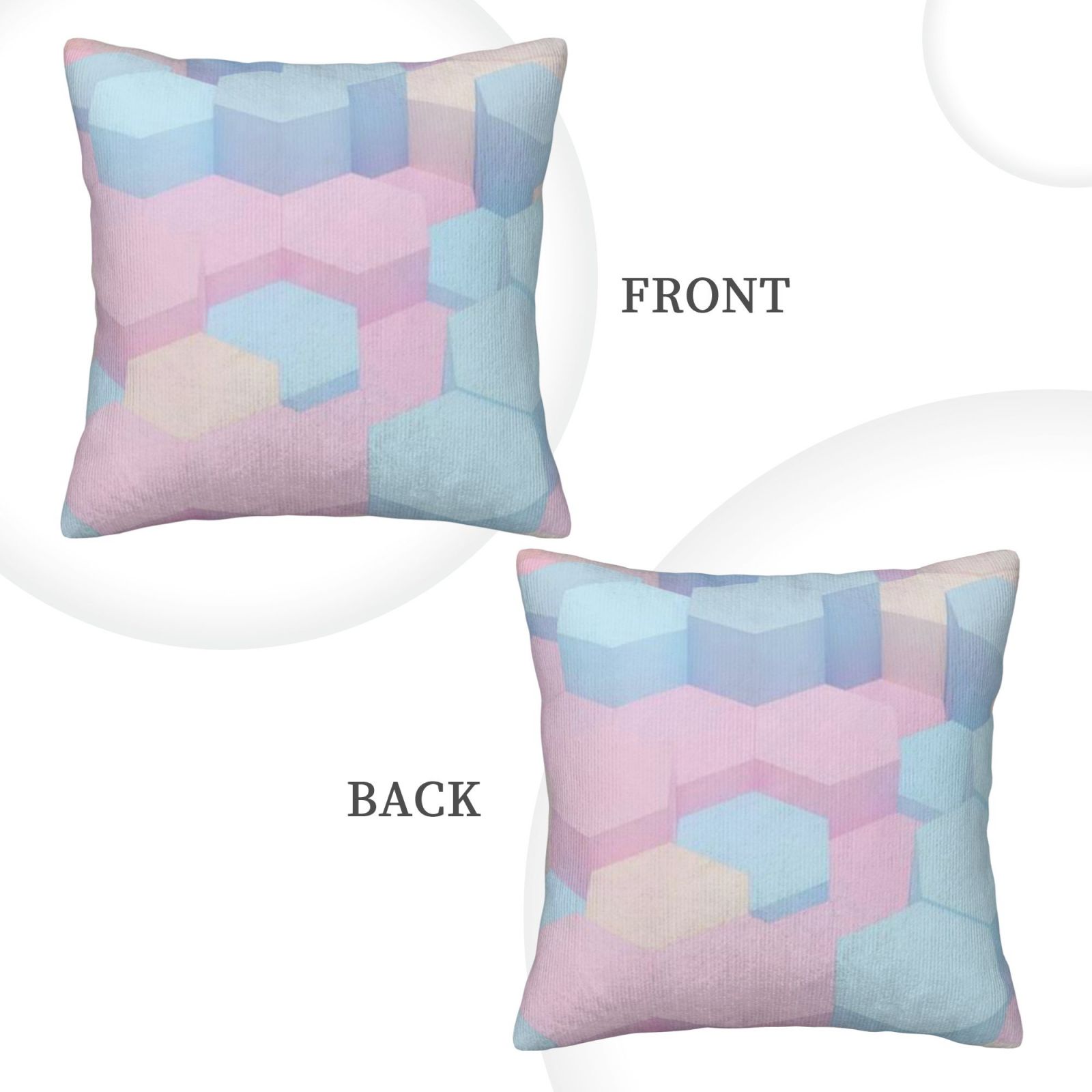 Corduroy throw pillow