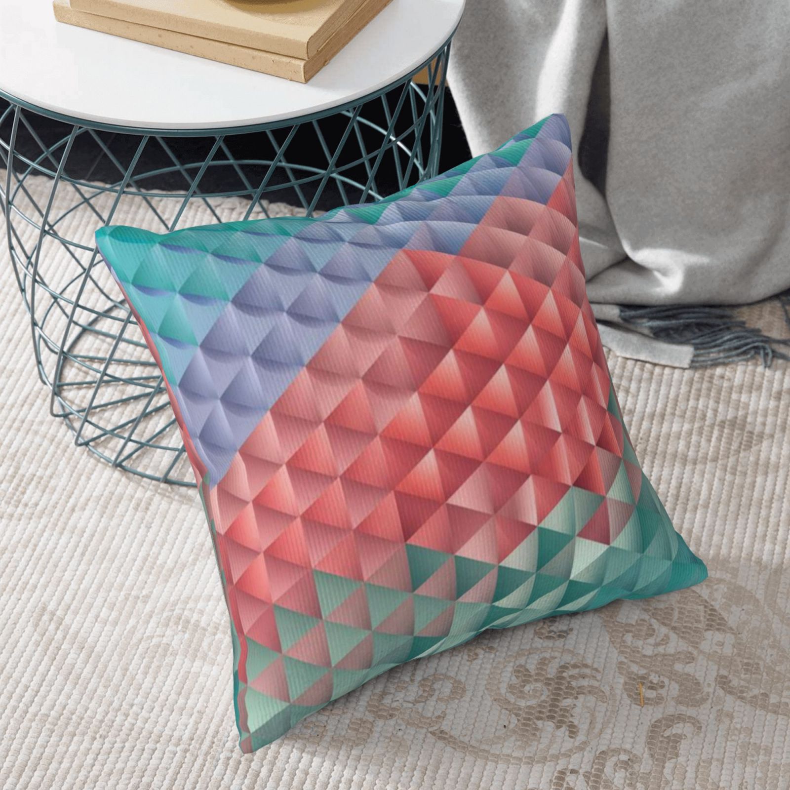 Corduroy throw pillow