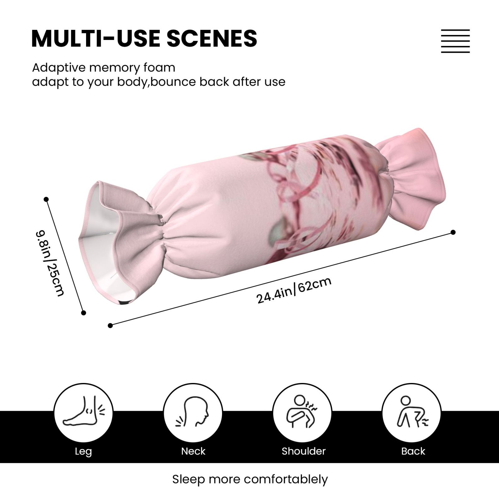 Candy-shaped pillow - with pillow insert