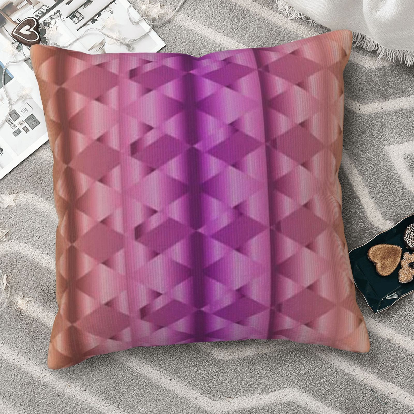 Corduroy throw pillow
