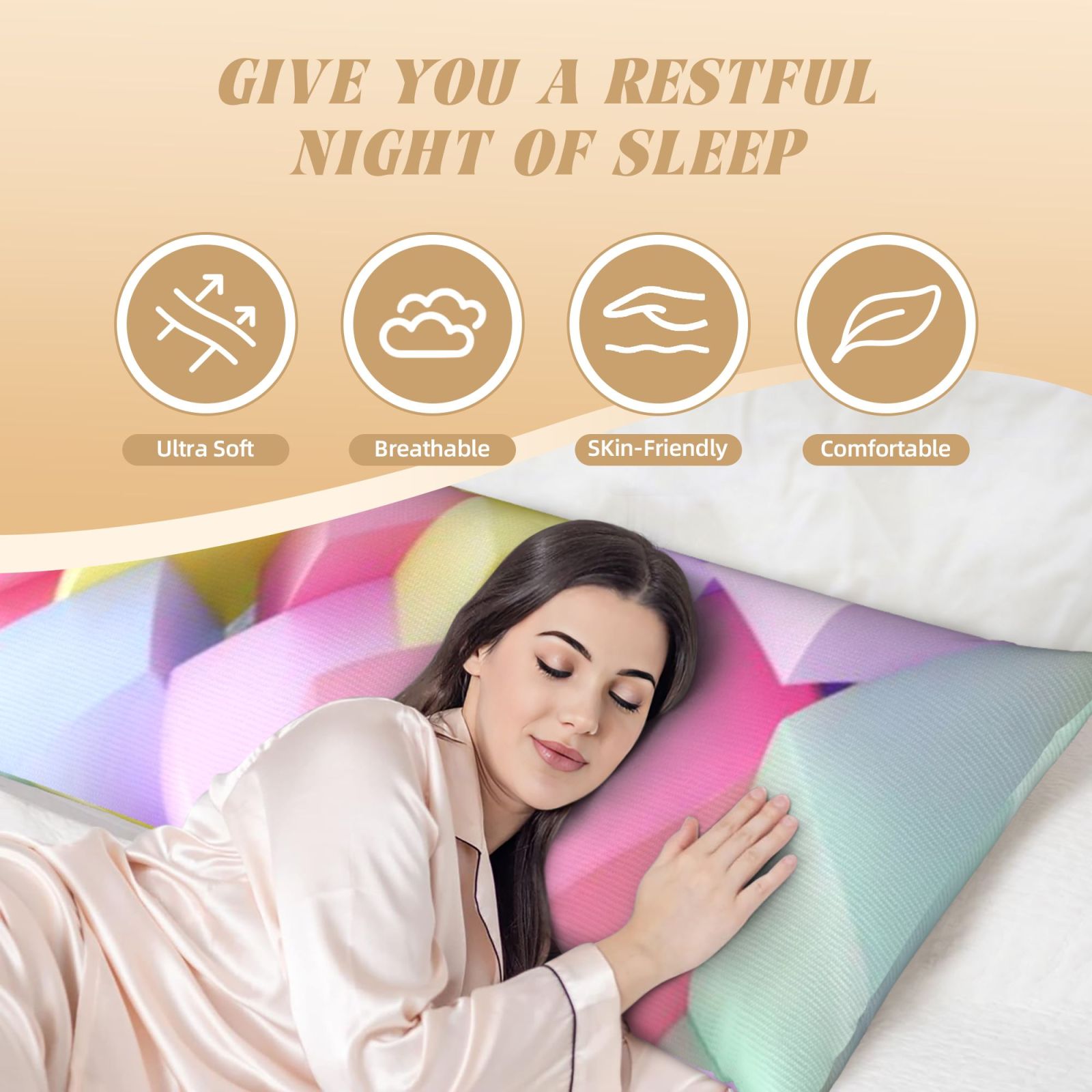 Long, narrow pillow(20*60 inches)