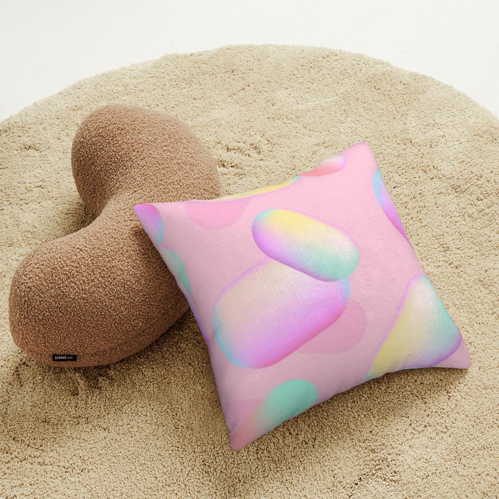 Corduroy throw pillow