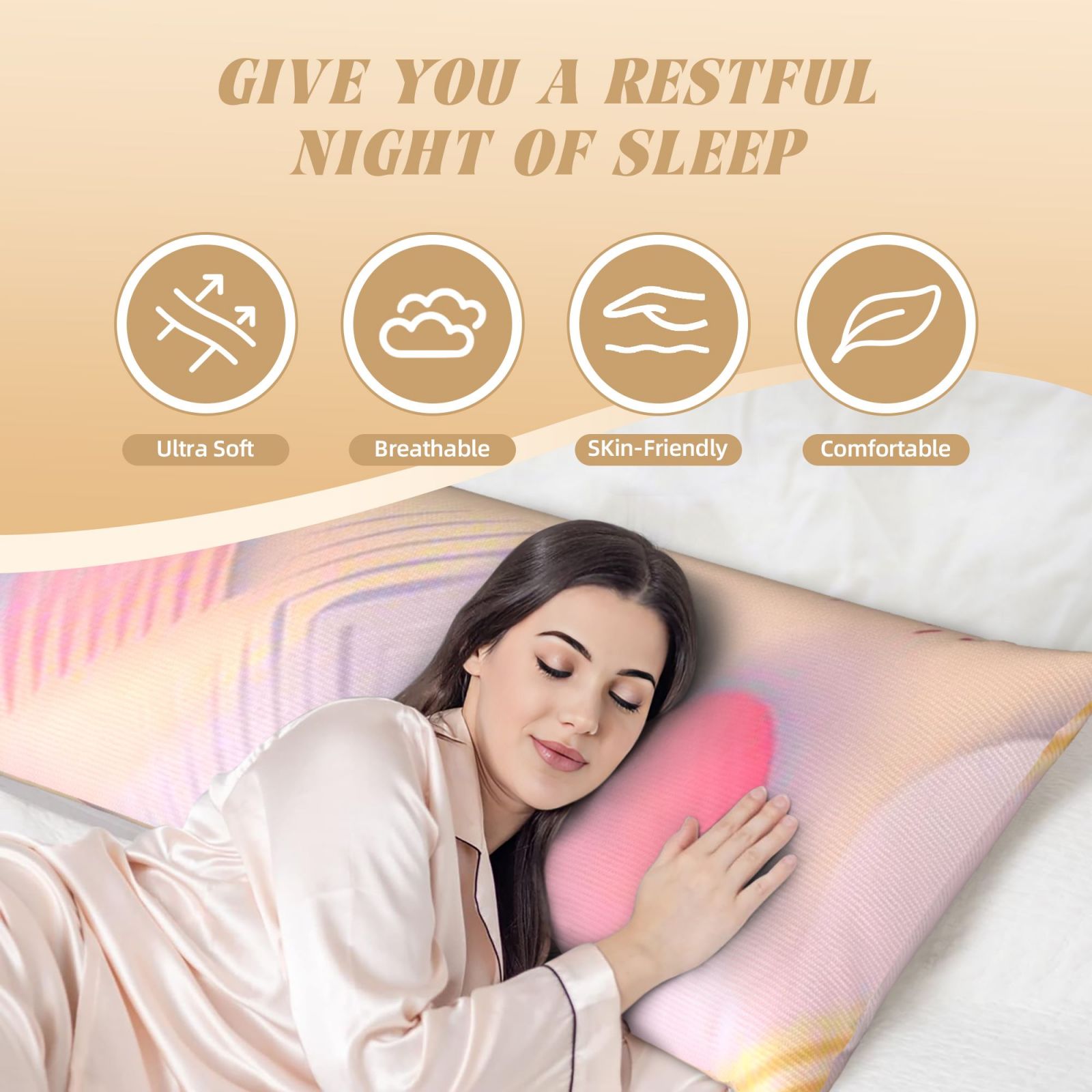 Long, narrow pillow(20*60 inches)