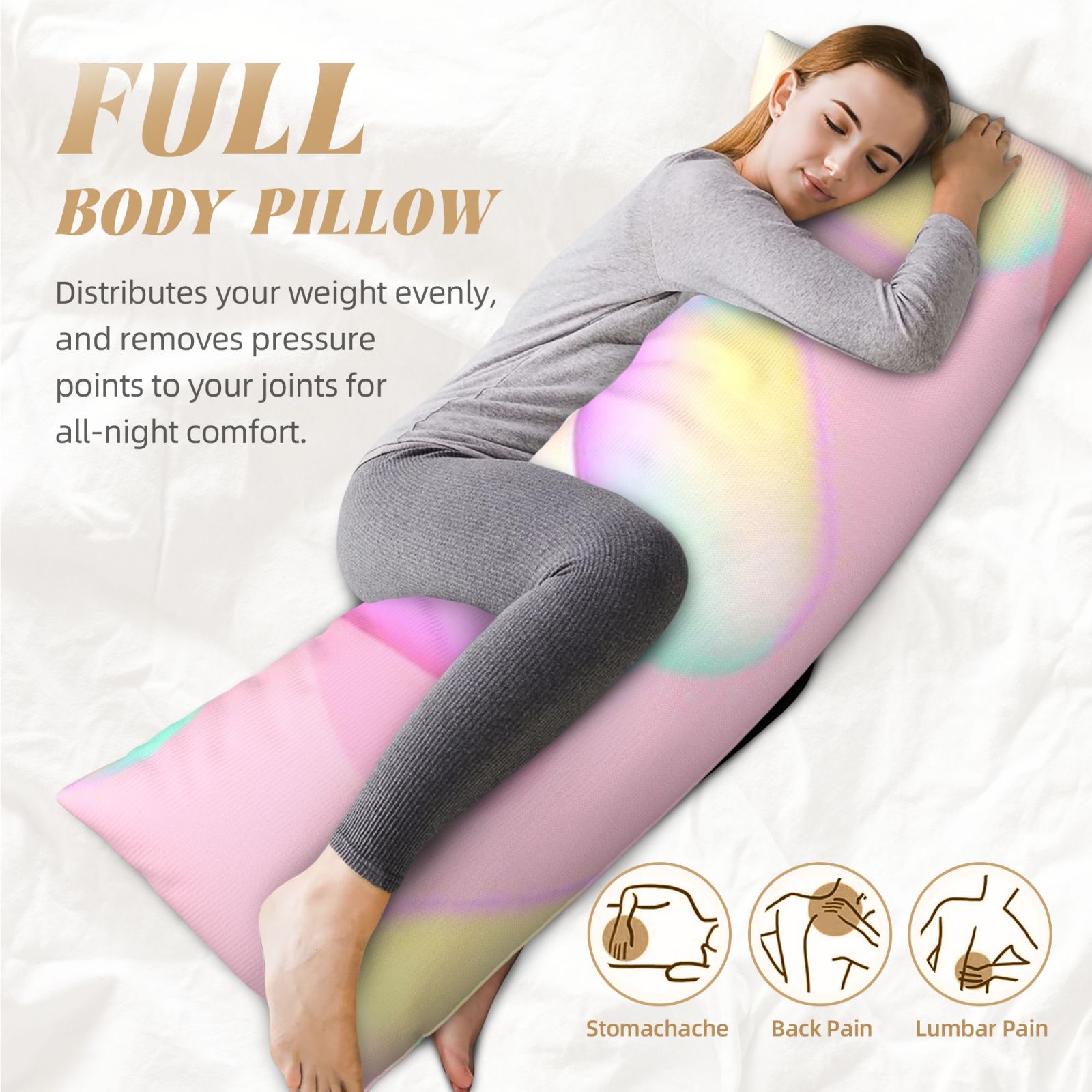 Long, narrow pillow(20*60 inches)