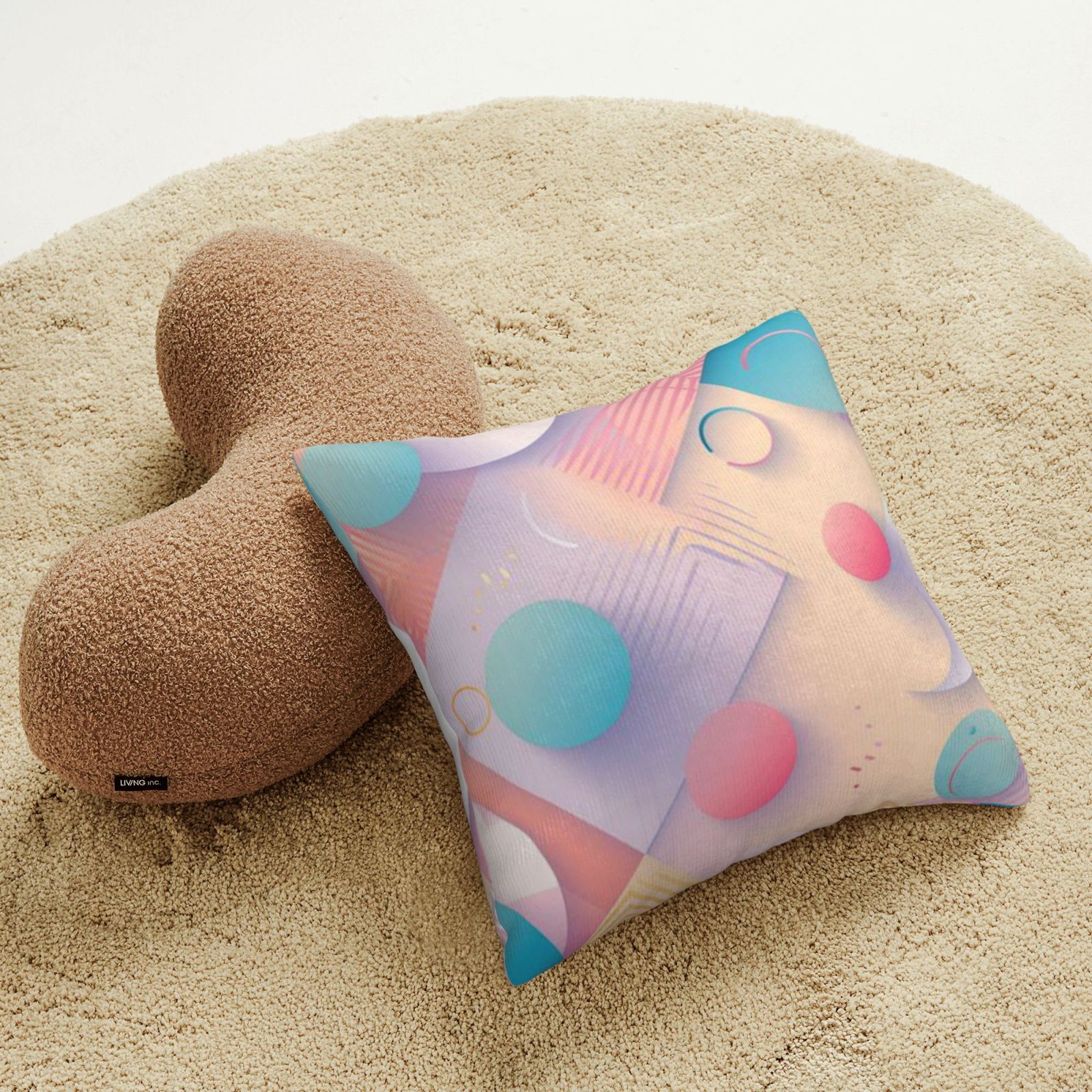 Corduroy throw pillow