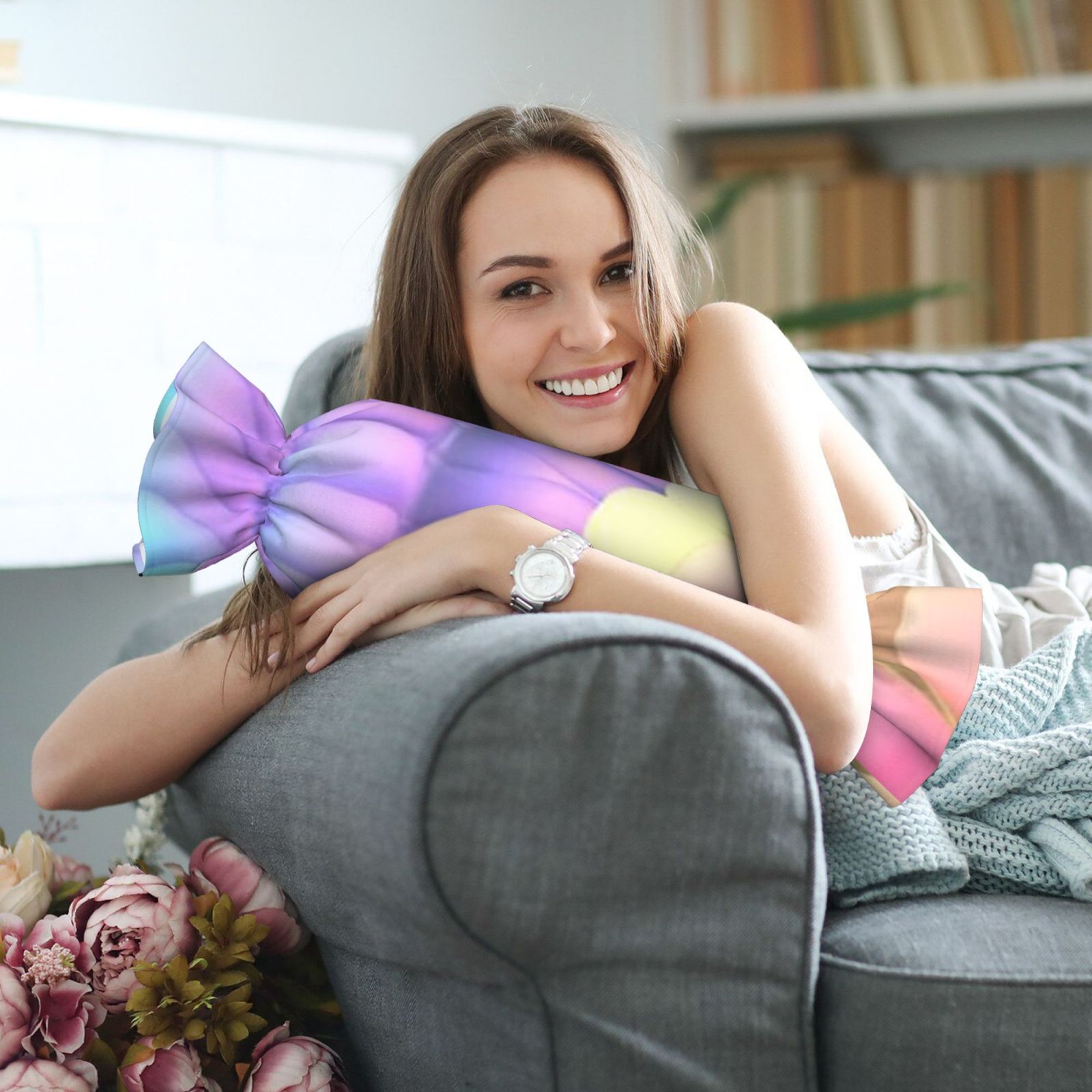 Candy-shaped pillow - with pillow insert