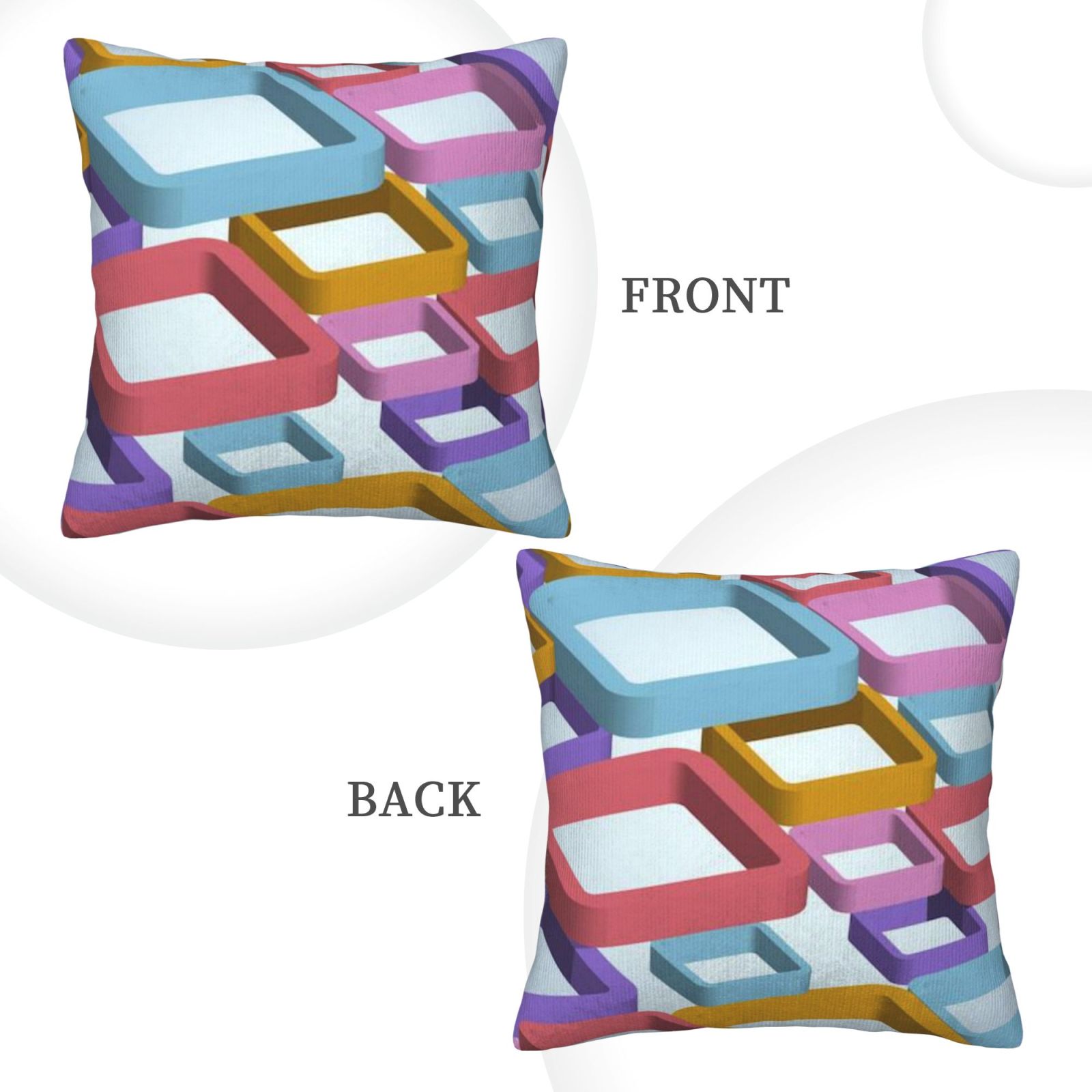 Corduroy throw pillow