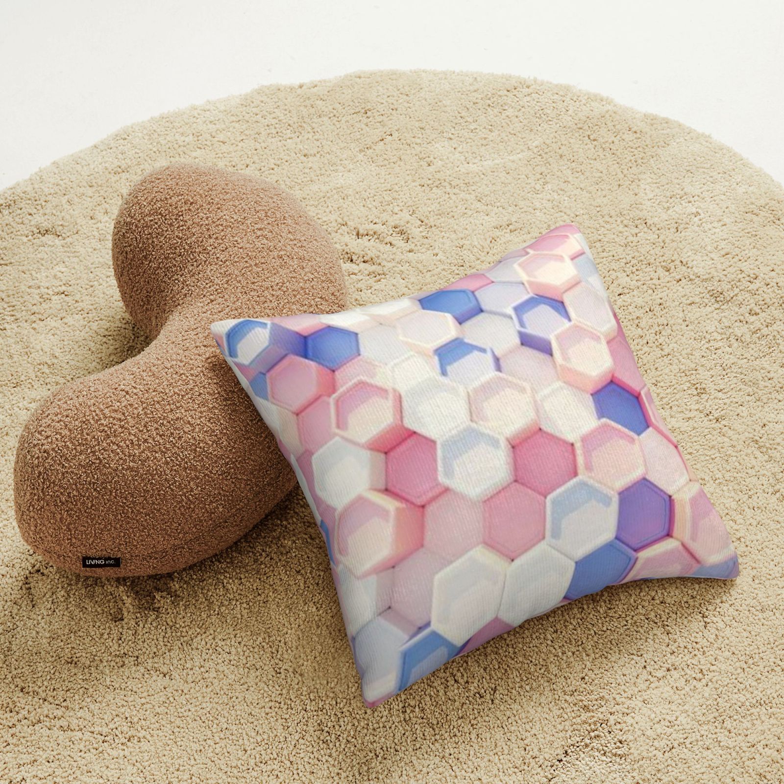 Corduroy throw pillow