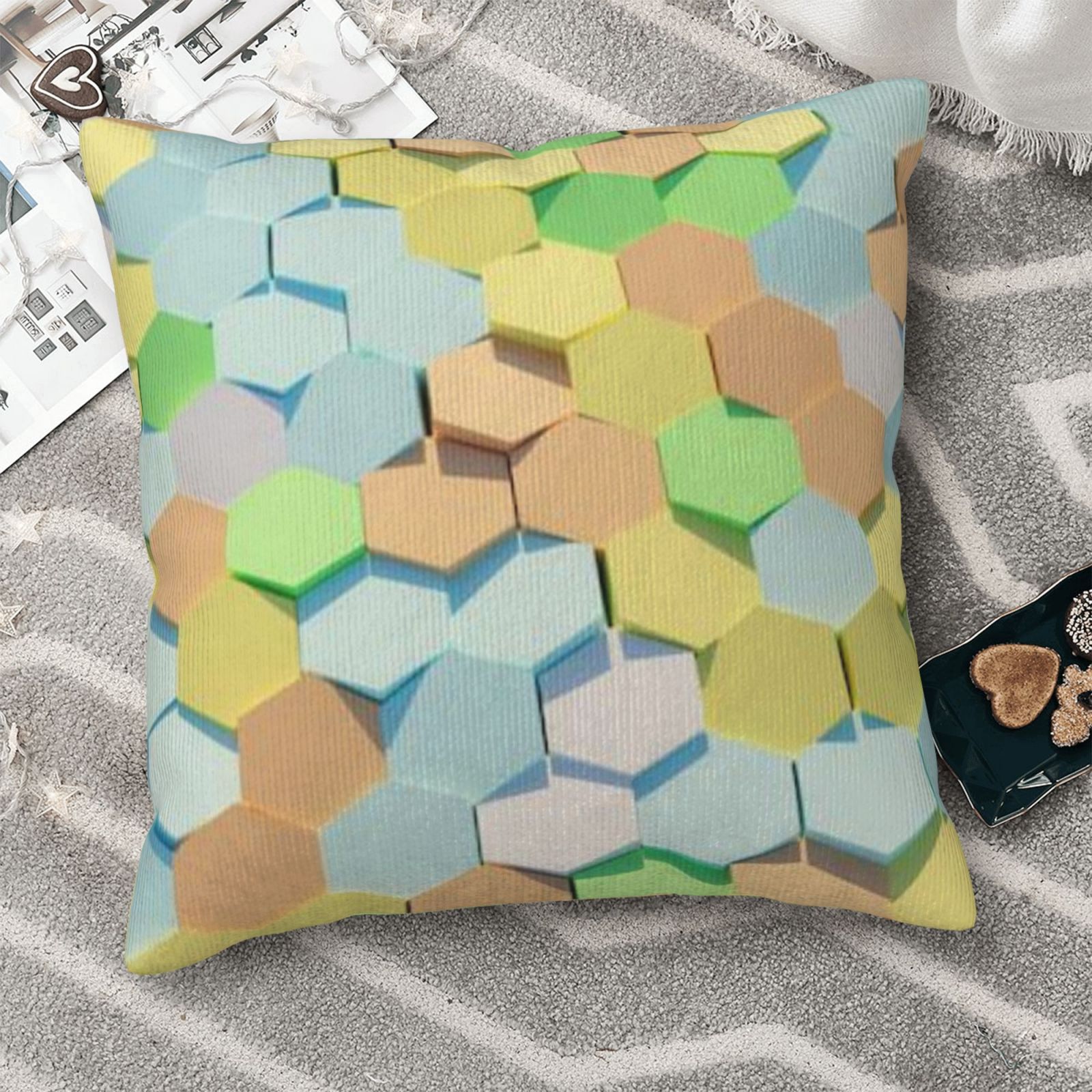 Corduroy throw pillow