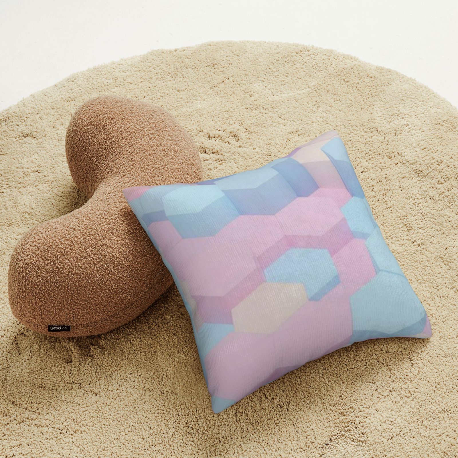 Corduroy throw pillow