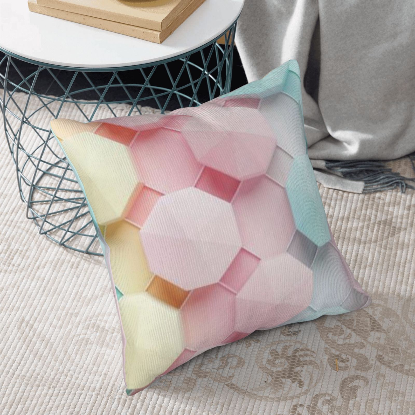 Corduroy throw pillow